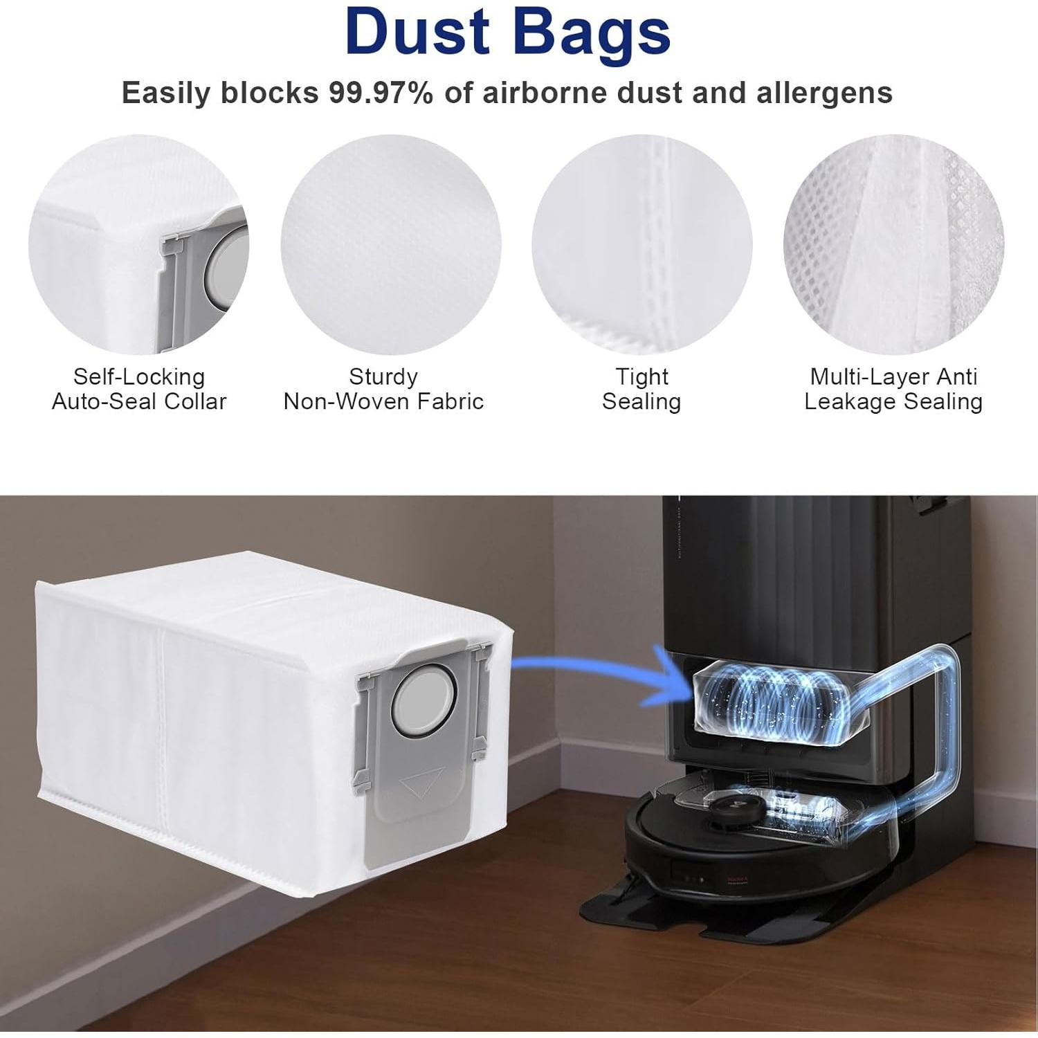 Kit de Accesorios 22 Piezas para Aspiradora Roborock Qrevo Master