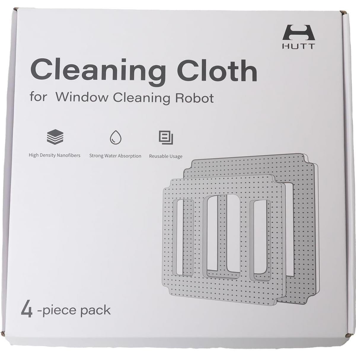 Paño de limpieza HUTT W9 - 4 piezas microfibra