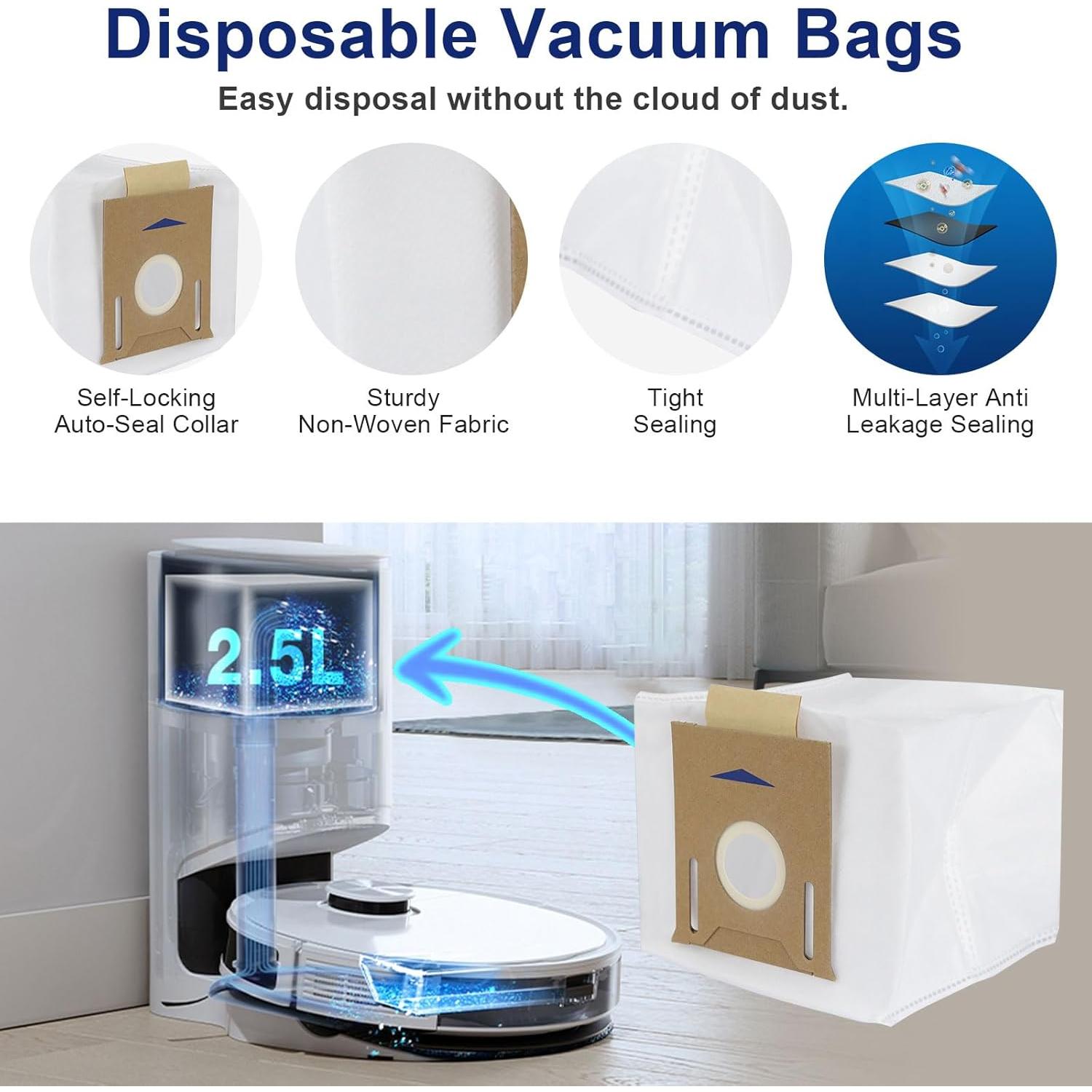 Kit de Accesorios 19 Piezas para ECOVACS DEEBOT N10 PLUS/T9+/N8 PRO+/N8+/T8AIVI+/T8+