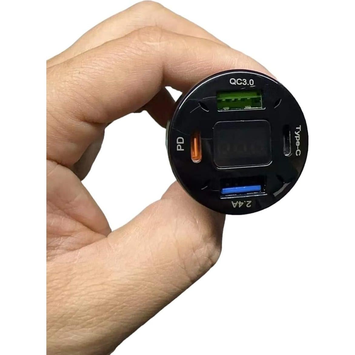 Cargador de Coche 66W 4 Puertos USB PD QC 3.0 - Weimeyi