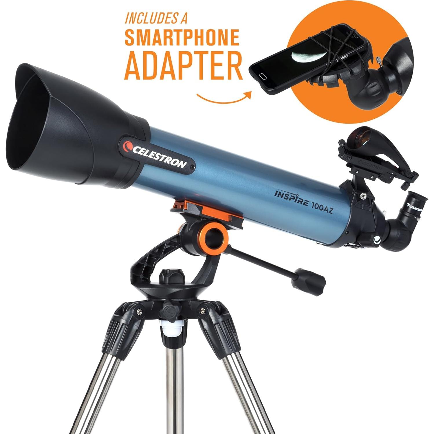 Telescopio Refractor Celestron Inspire 100AZ, 5.62 kg