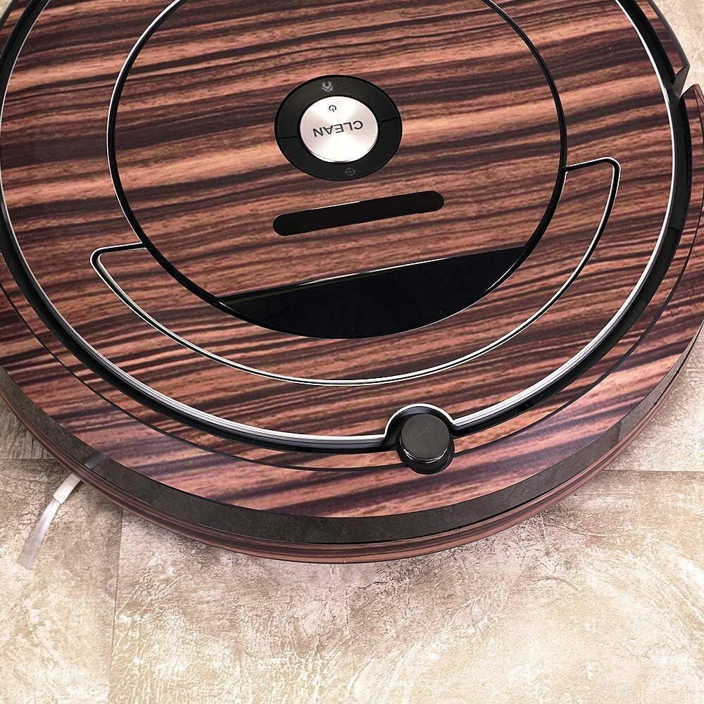 MightySkins Skin Compatible with iRobot Roomba 690 Robot Vacuum - Black Wood | Protective, Durable, and Unique Vinyl Decal wrap Cover | Easy to Apply, Remove, and Change Styles | Made in The USA