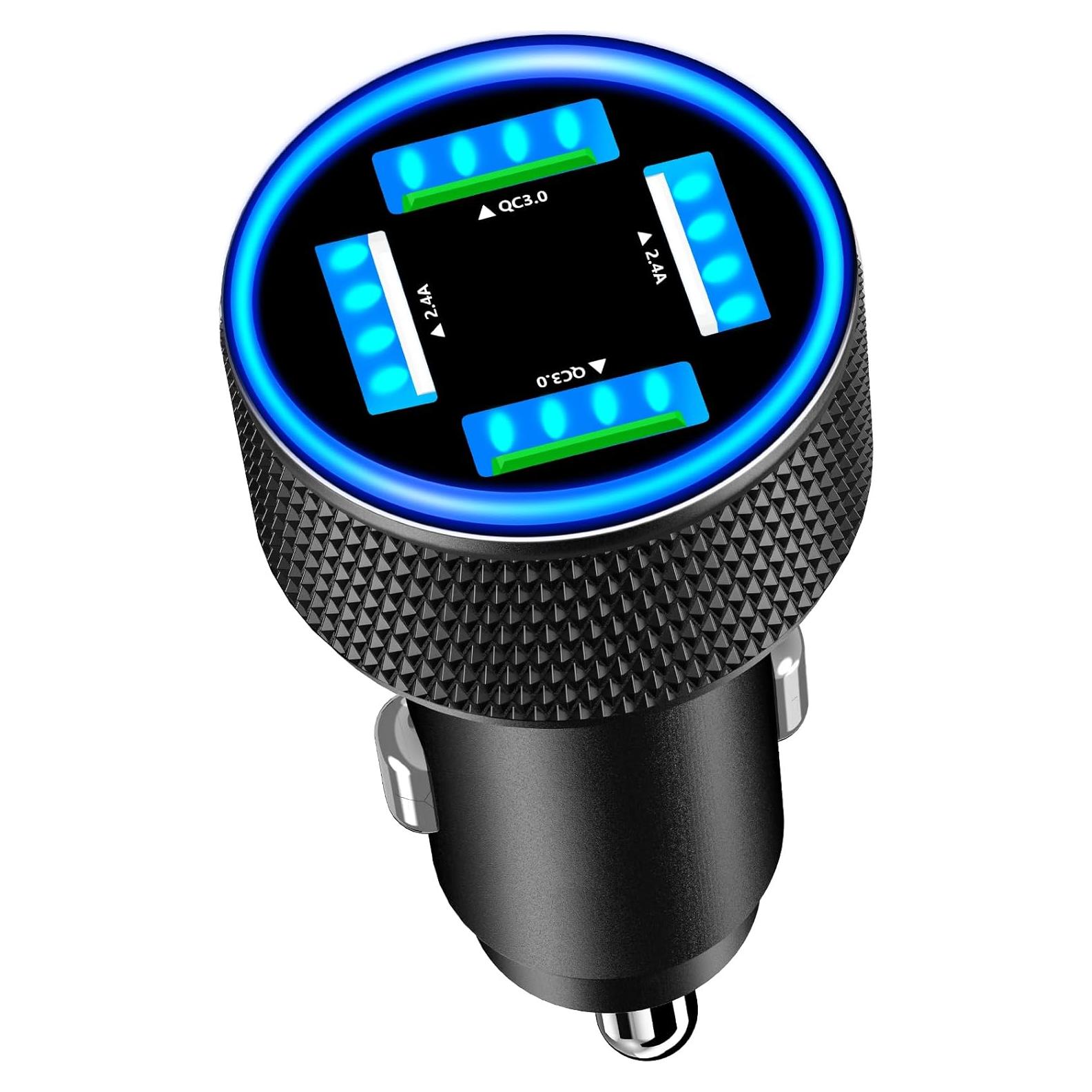Cargador de Coche Adeqwat 60W Doble USB-A QC3.0 Rápido