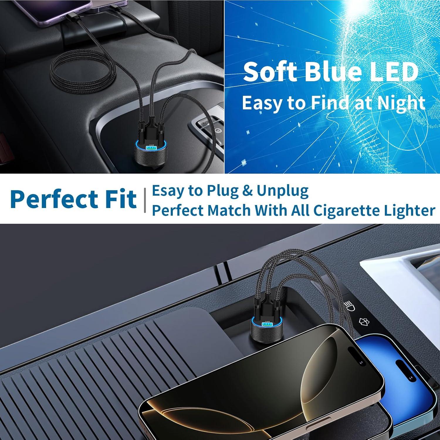 Cargador de Coche Adeqwat 60W Doble USB-A QC3.0 Rápido