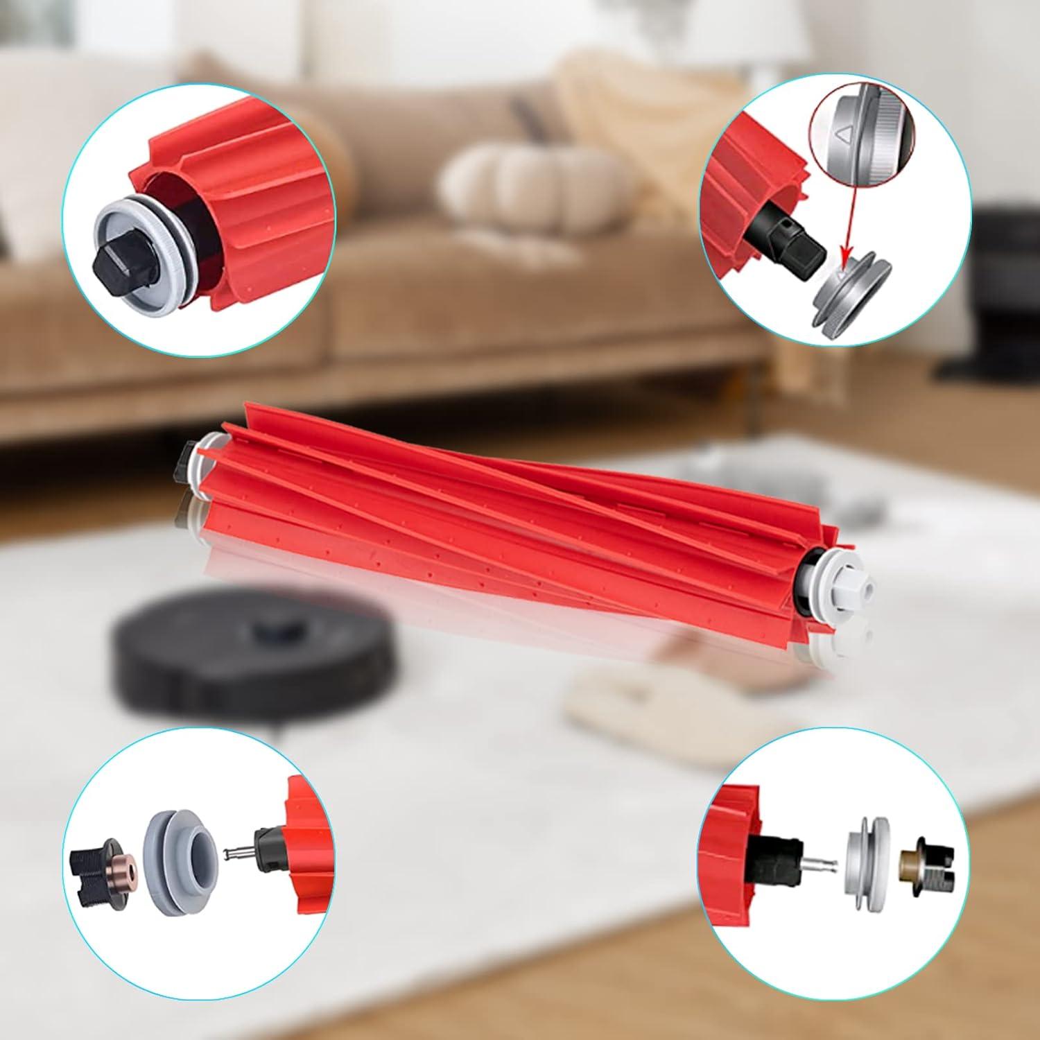 Cepillos de Repuesto Rrochio para Roborock S8 Pro Ultra - 2 Unidades