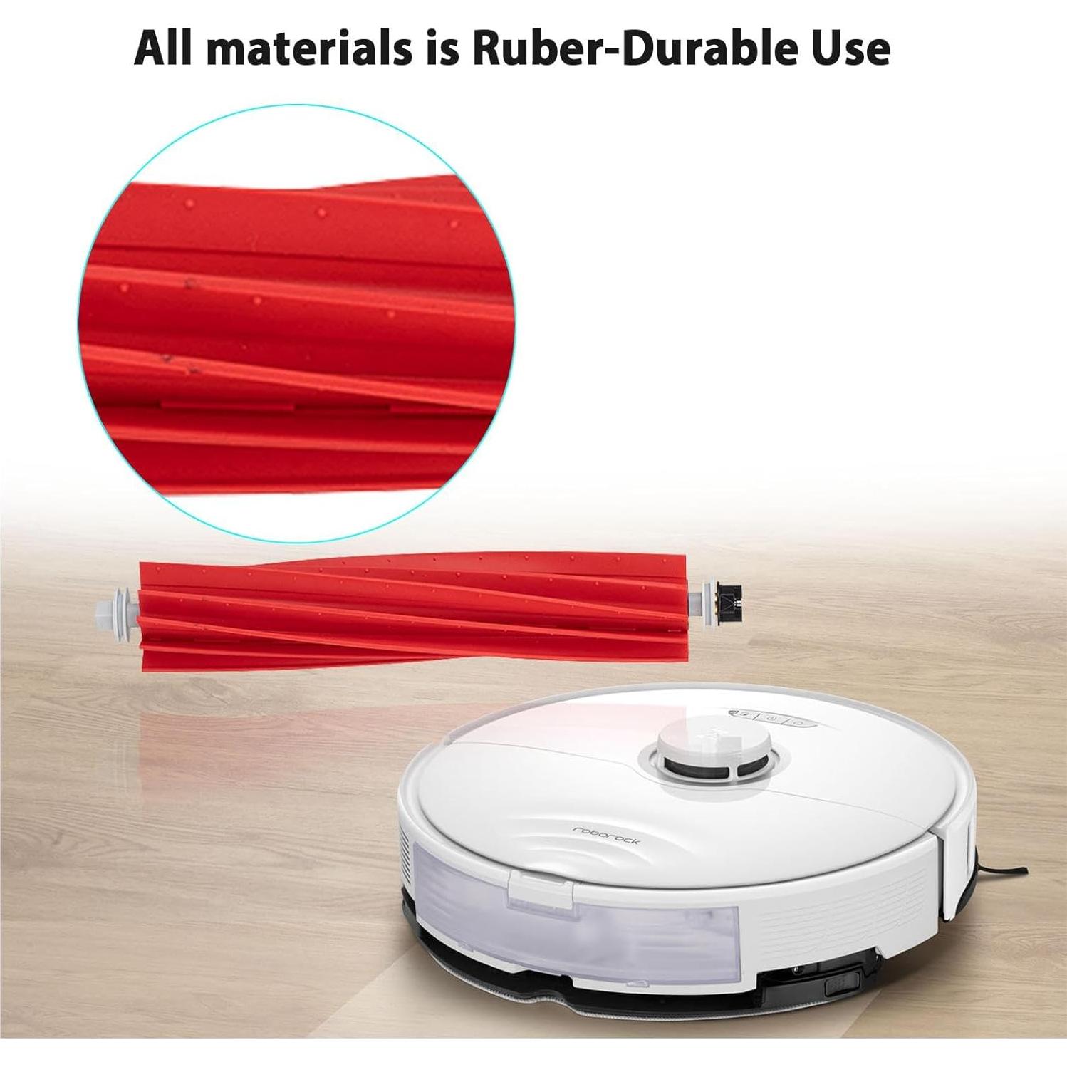 Cepillos de Repuesto Rrochio para Roborock S8 Pro Ultra - 2 Unidades