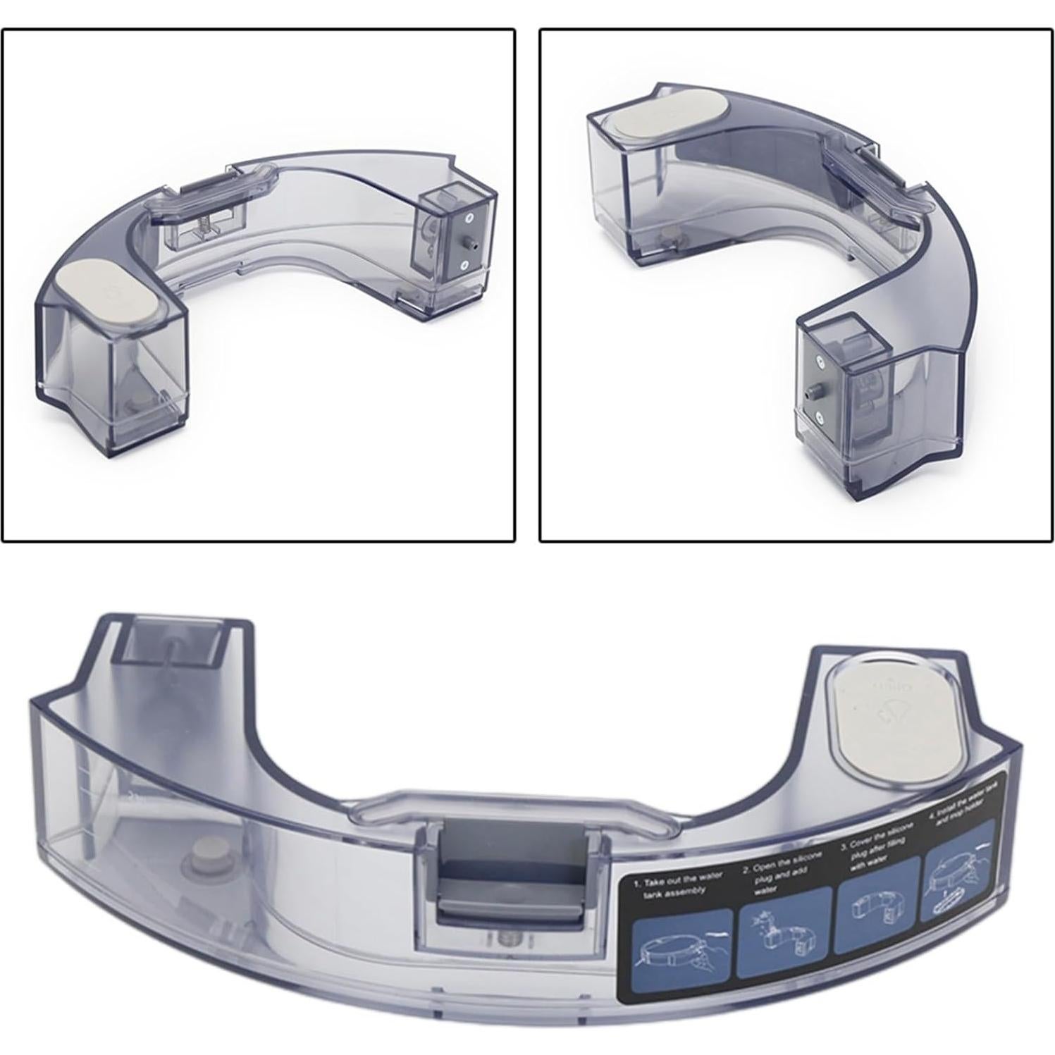 Vacuum Replacement Water Tank Set,For MAMNV For ZCWA Robotic Vacuum Cleaner,Water Tank For Robot Vacuum Cleaner Accessorie