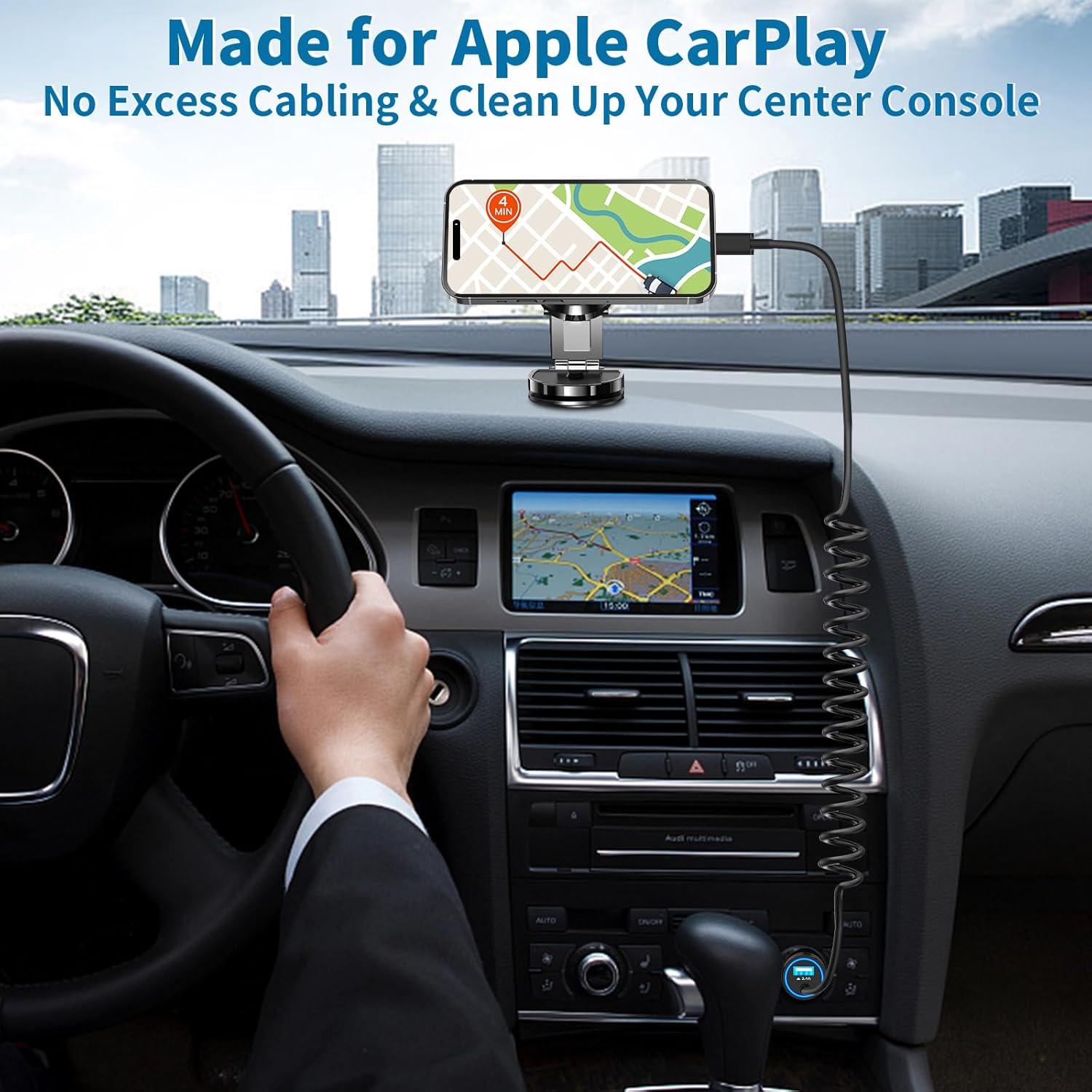 Cargador de Coche USB Linocell 4.8A + Cable Lightning 1.8m