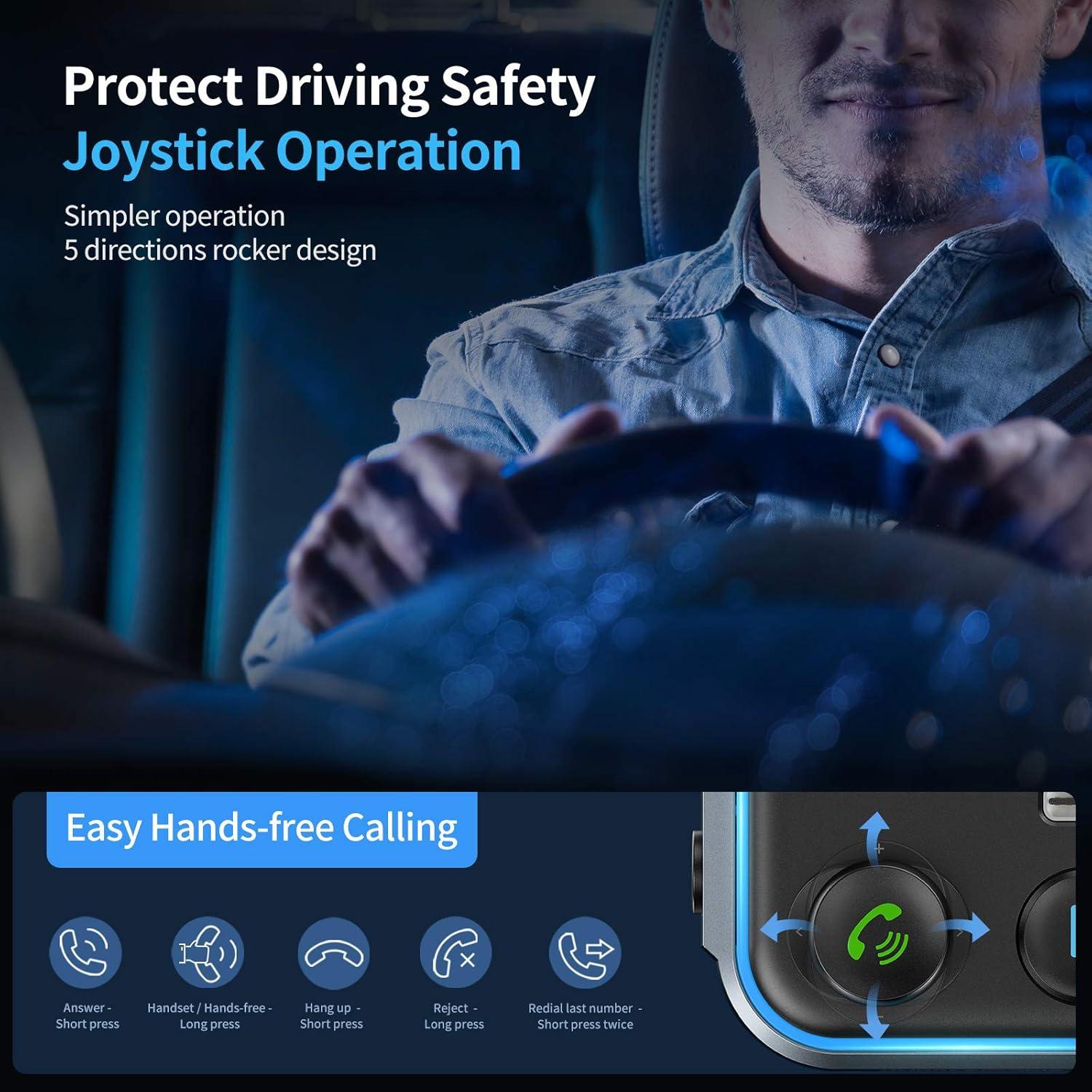 Transmisor FM Bluetooth 5.3 UNBREAKcable para coche, PD 20W