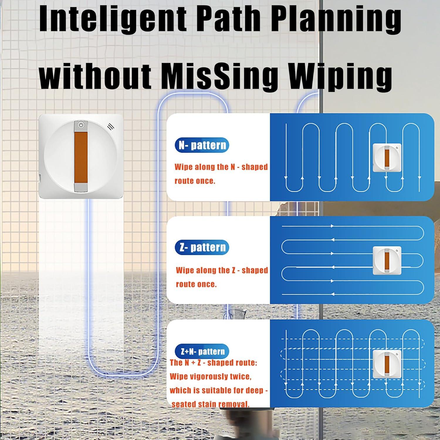 Robot Limpiador de Ventanas Tesrin 2500Pa Blanco 5.9kg