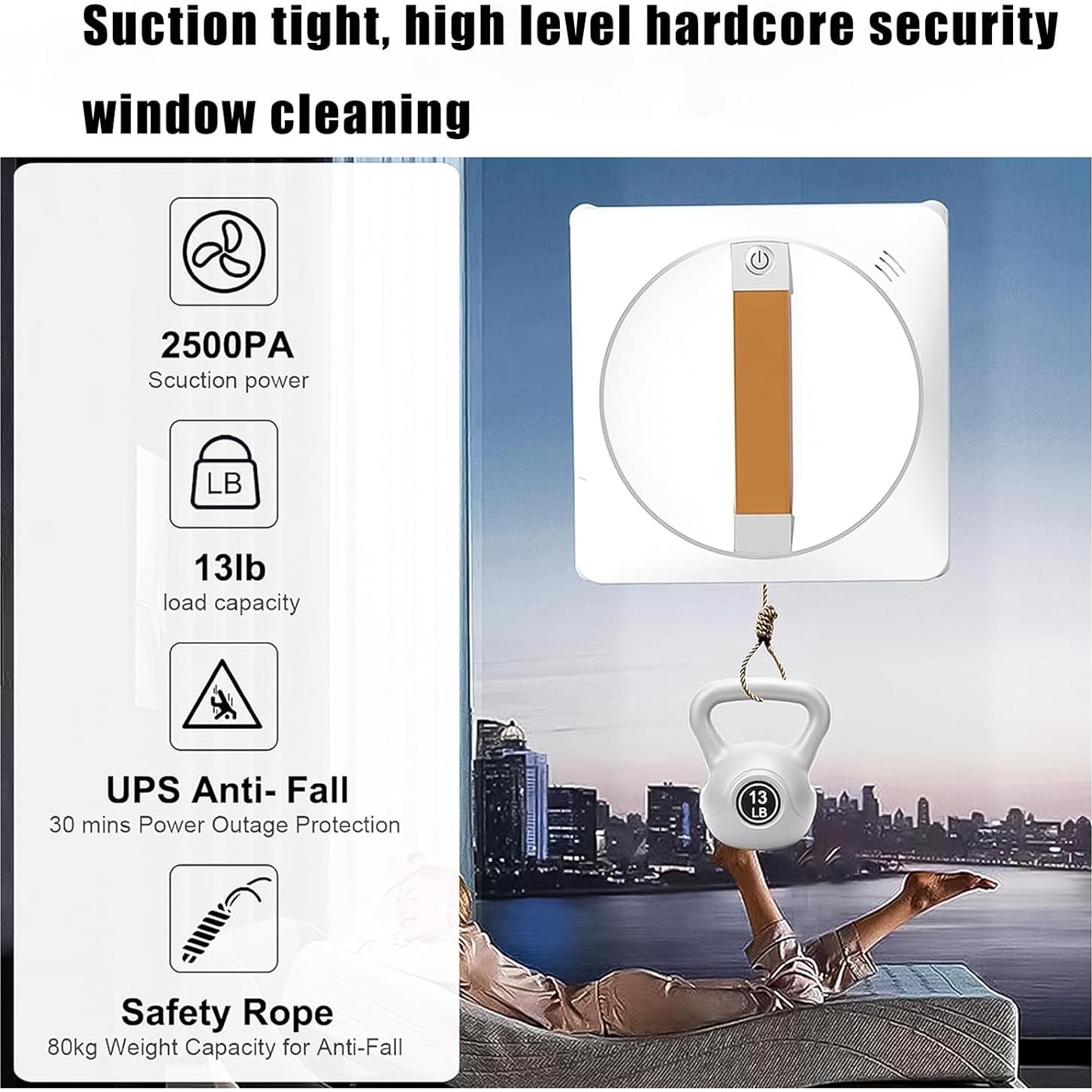 Robot Limpiador de Ventanas Tesrin 2500Pa Blanco 5.9kg