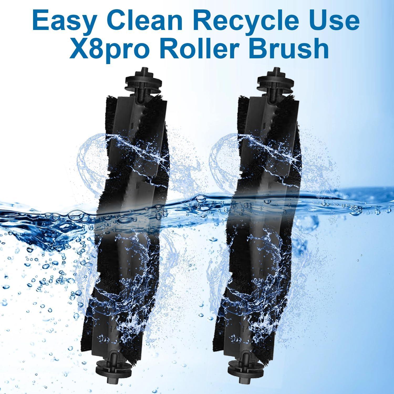 Cepillos de Reemplazo para Aspiradora Robot eufy X8 Pro - 2 Piezas