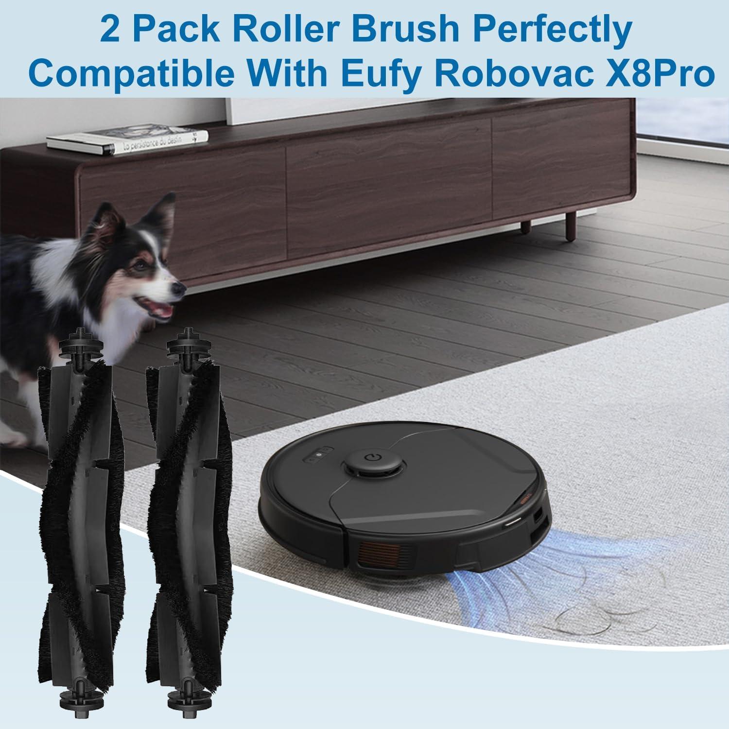 Cepillos de Reemplazo para Aspiradora Robot eufy X8 Pro - 2 Piezas