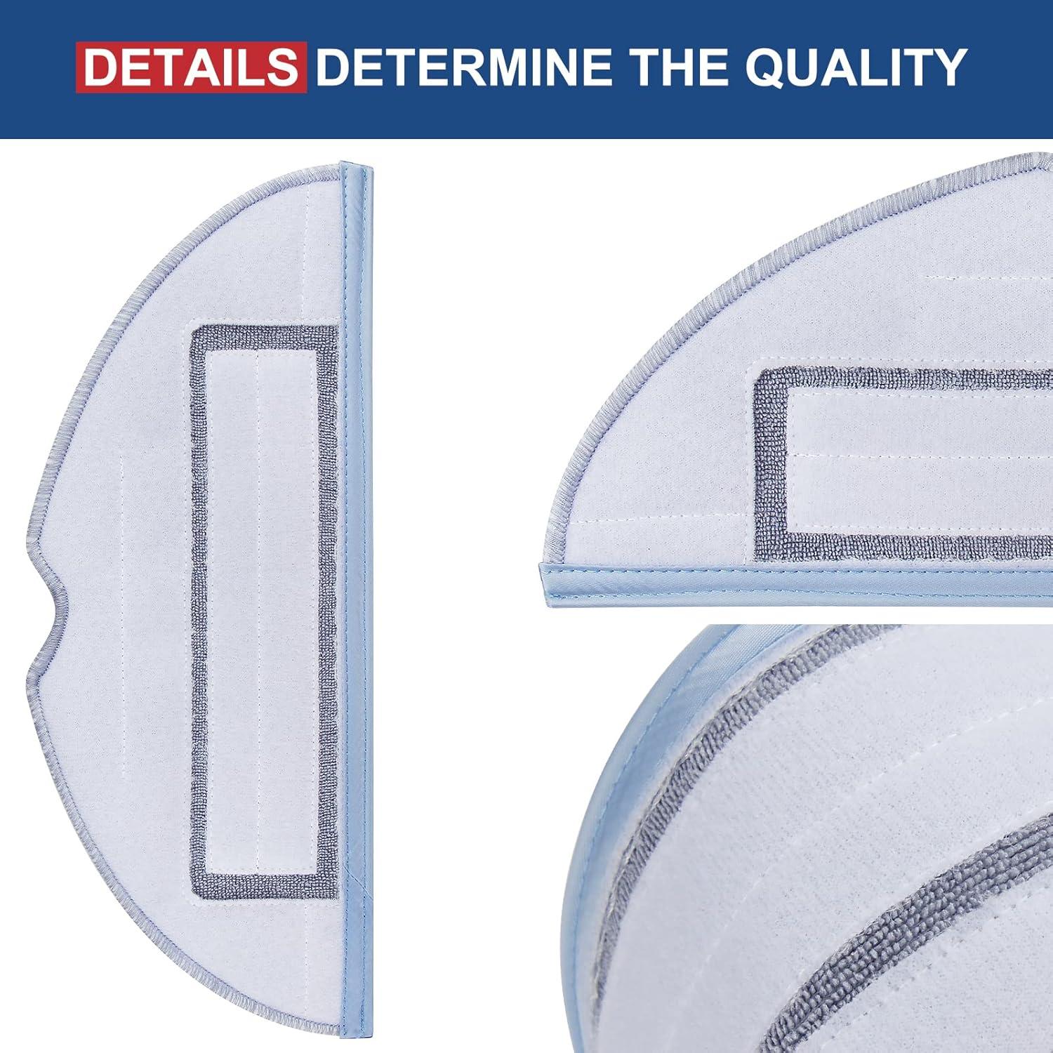 4 Almohadillas de Trapeador Roborock T7S S7 MaxV Reutilizables