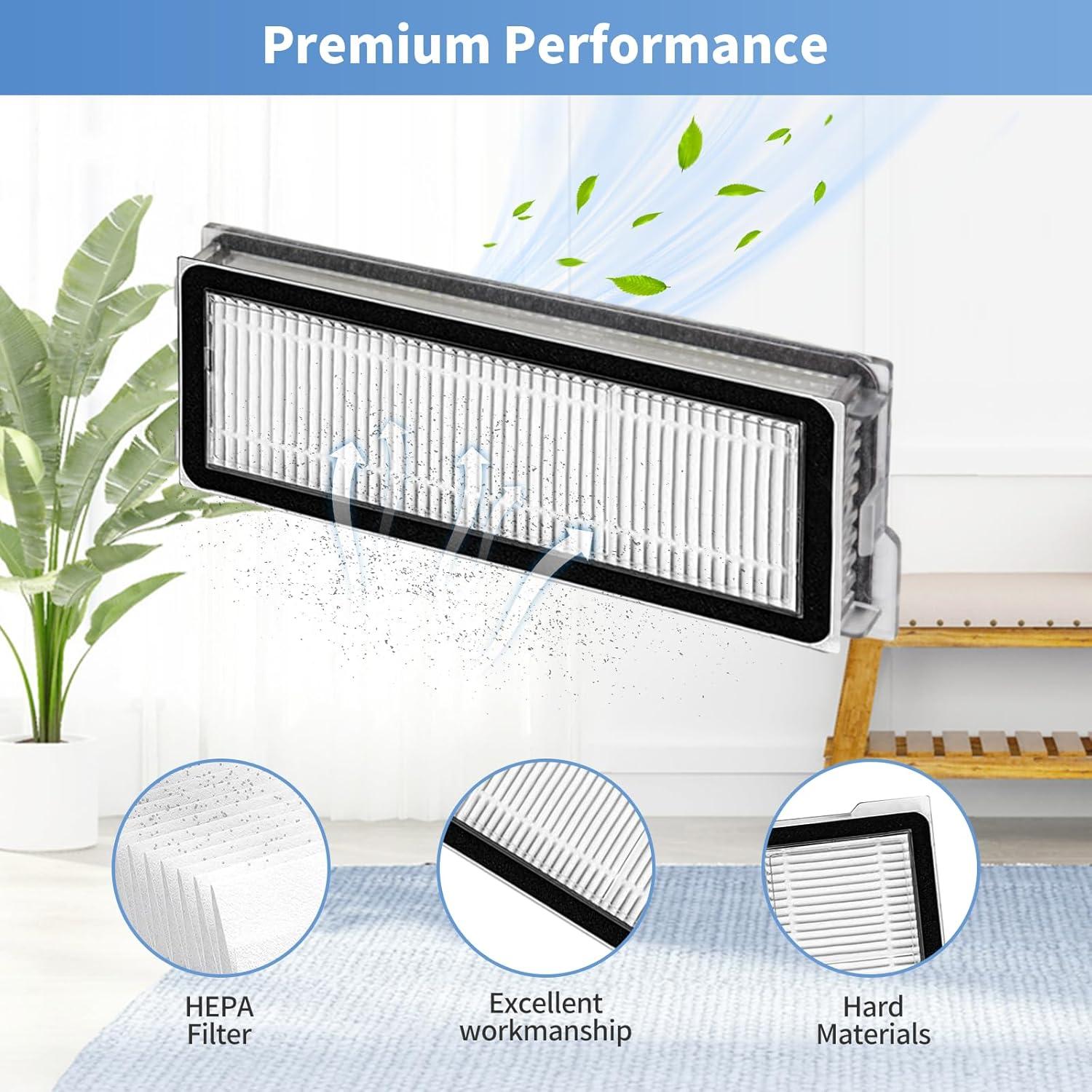 Accesorios de Repuesto AKUSCON para Roborock QRevo S - 21 Piezas