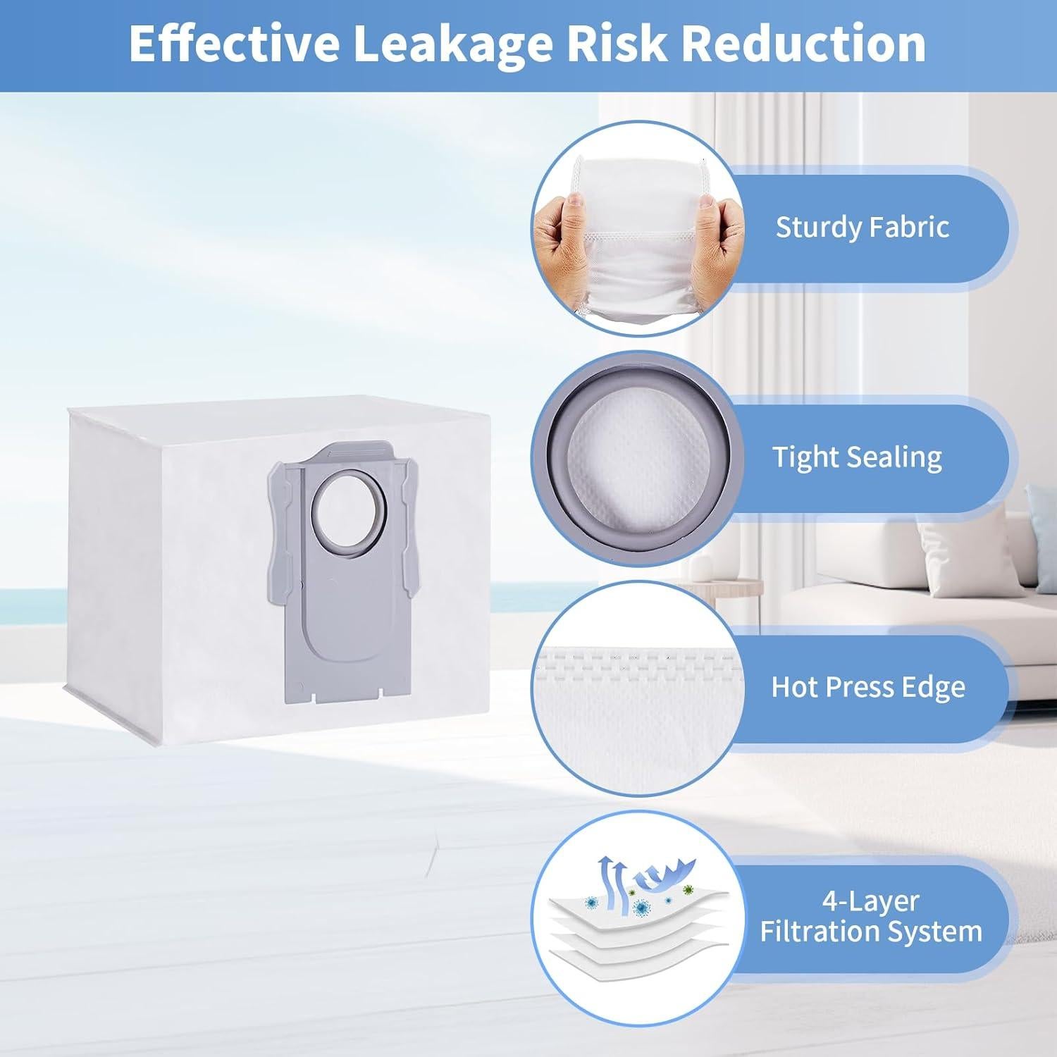 Accesorios de Repuesto AKUSCON para Roborock QRevo S - 21 Piezas