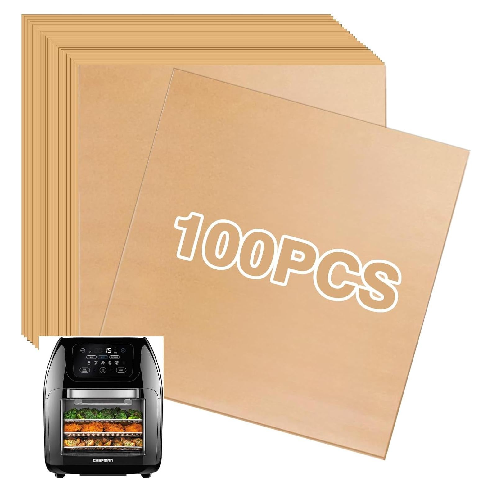 Forros desechables para freidora CHEFMAN 10 Qt - 100 PCS papel pergamino