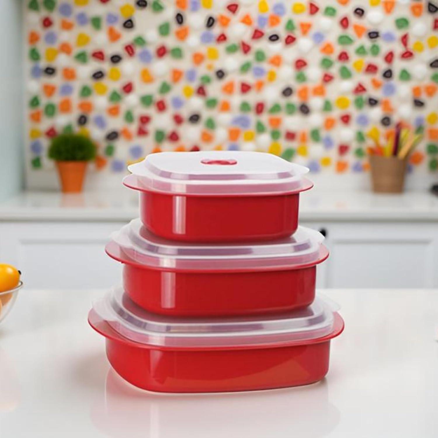 Juego de 3 Contenedores Apilables Reston Lloyd 710ml a 1183ml