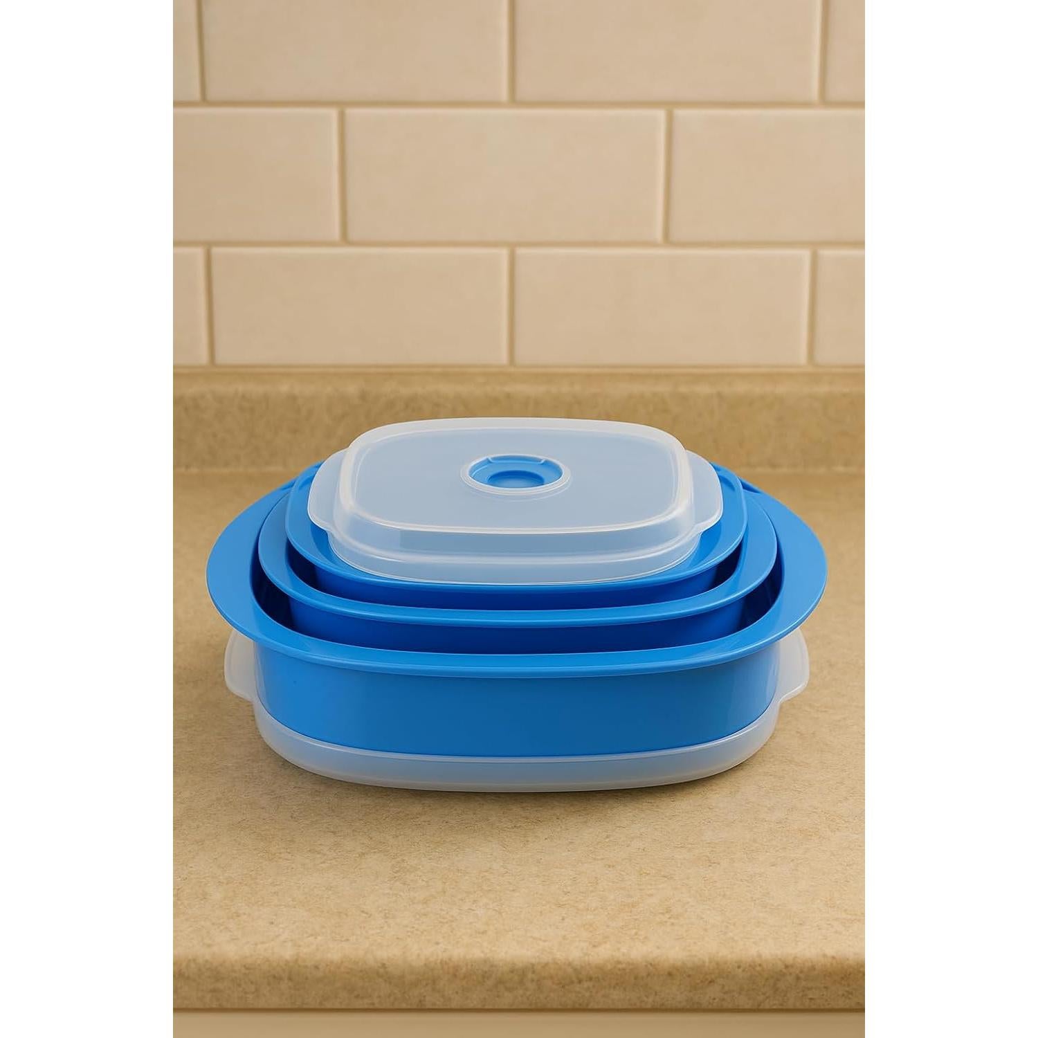 Juego de 3 Contenedores Apilables Reston Lloyd 710ml a 1183ml