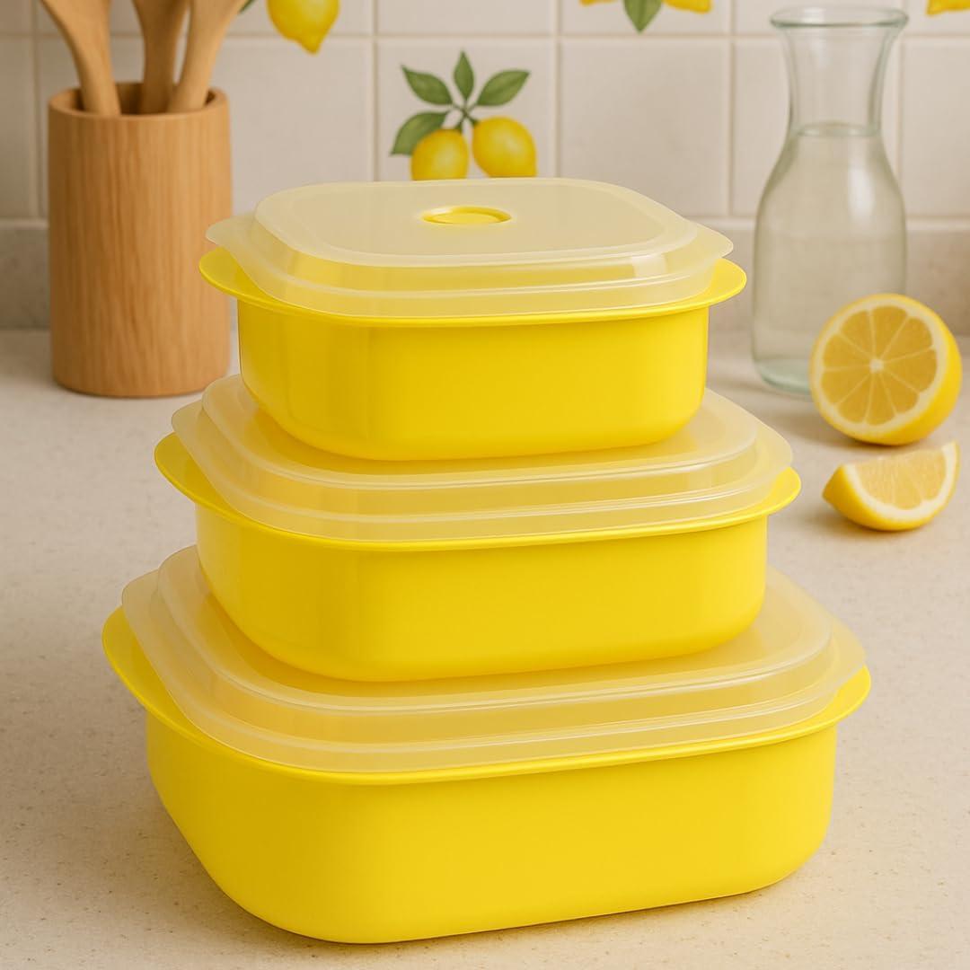 Juego de 3 Contenedores Apilables Reston Lloyd 710ml a 1183ml