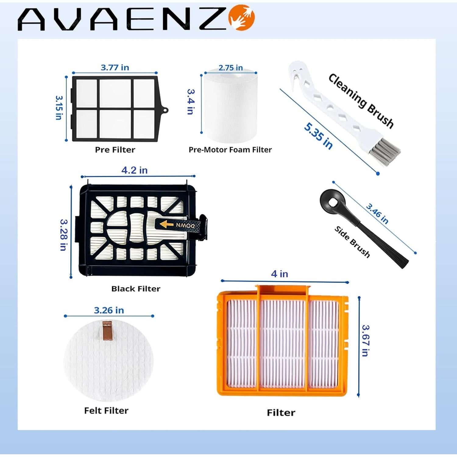 Repuestos Aspiradora Robot Shark AV2610WA - 13 Piezas
