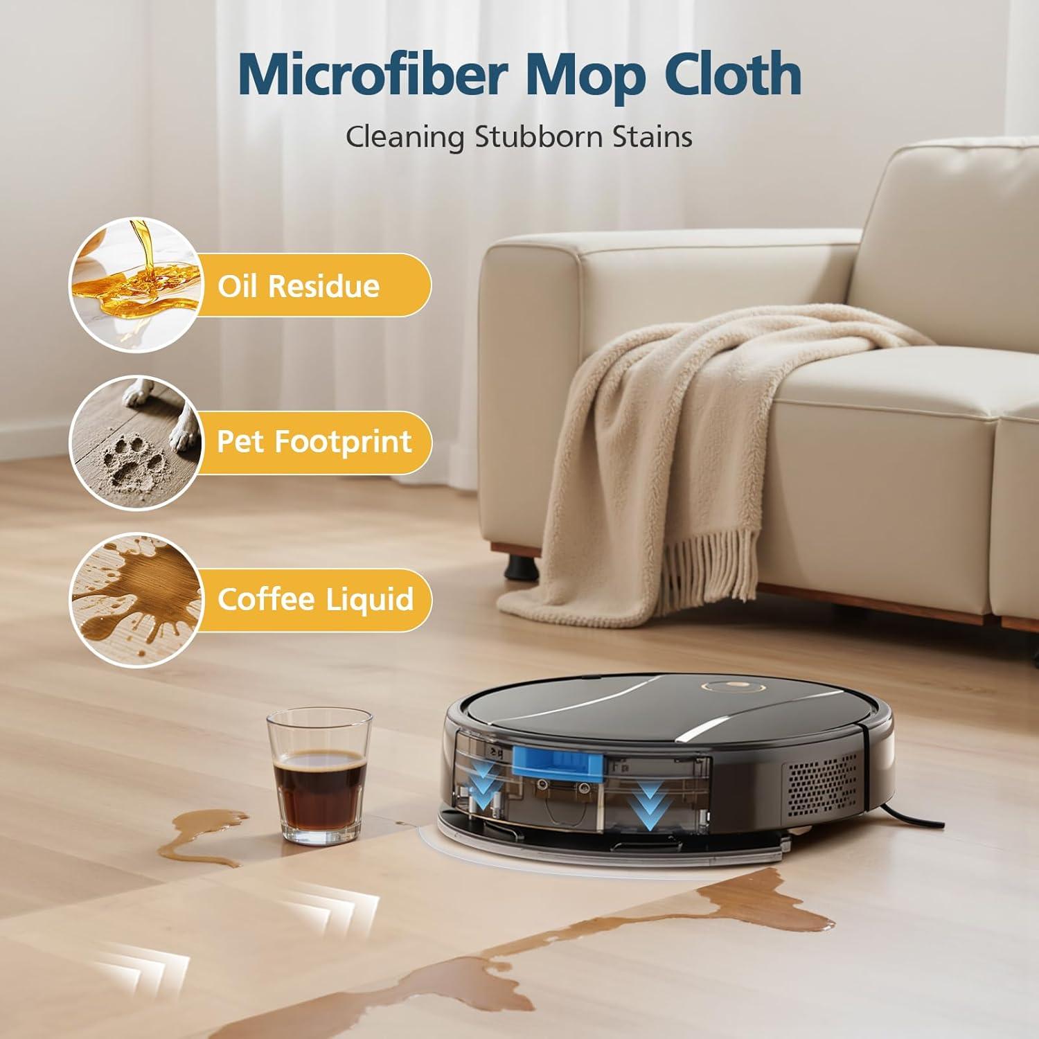 Kits de Repuesto para Aspiradora ROPVACNIC S1 A1 - 4 Paños, 6 Filtros, 6 Cepillos