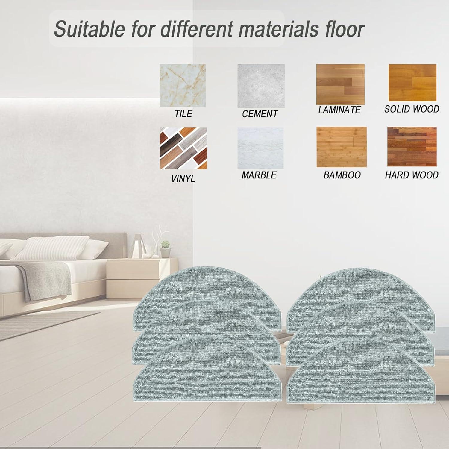 Almohadillas de Trapeador Microfibra Frexusuent para iRobot Roomba