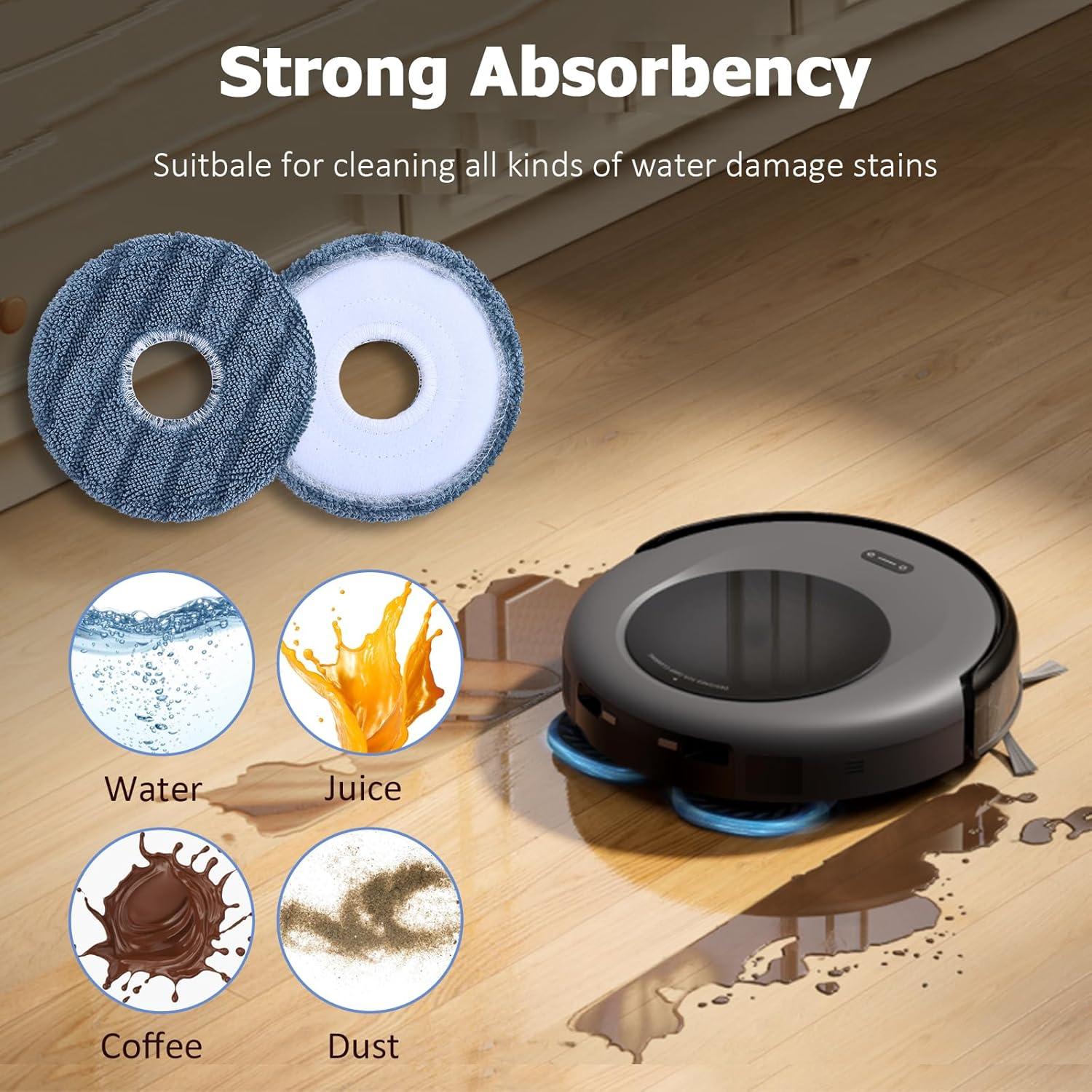 Repuestos eufy C20 Omni: 6 Bolsas de Polvo + 6 Almohadillas