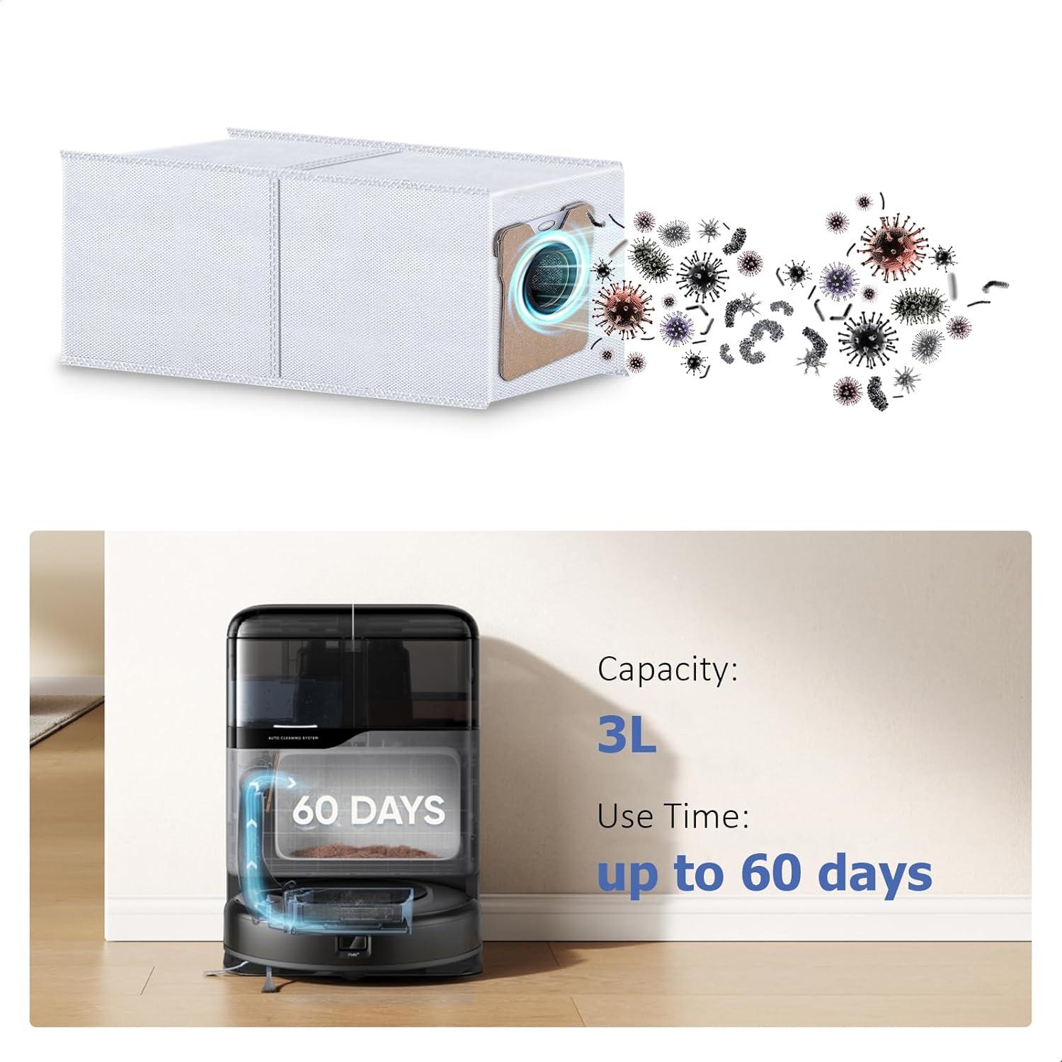 Repuestos eufy C20 Omni: 6 Bolsas de Polvo + 6 Almohadillas