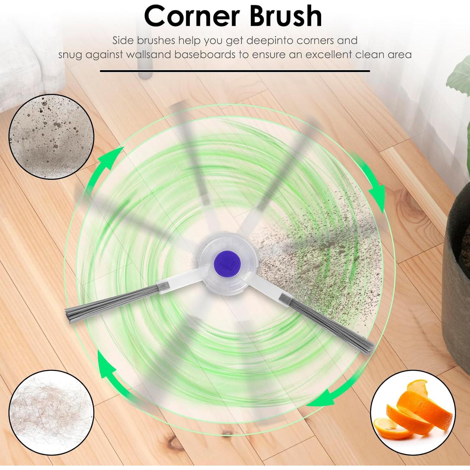 10 Piezas Cepillos Laterales MIBUMIKI para Narwal Freo