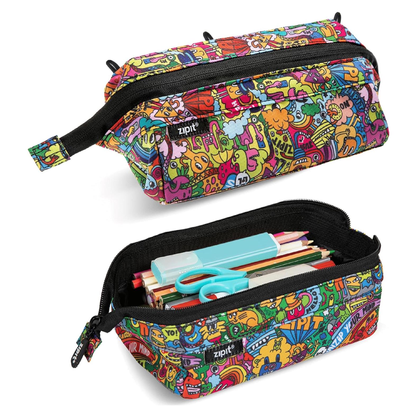 Estuche de Lápices ZIPIT Lenny Colorido Gran Capacidad