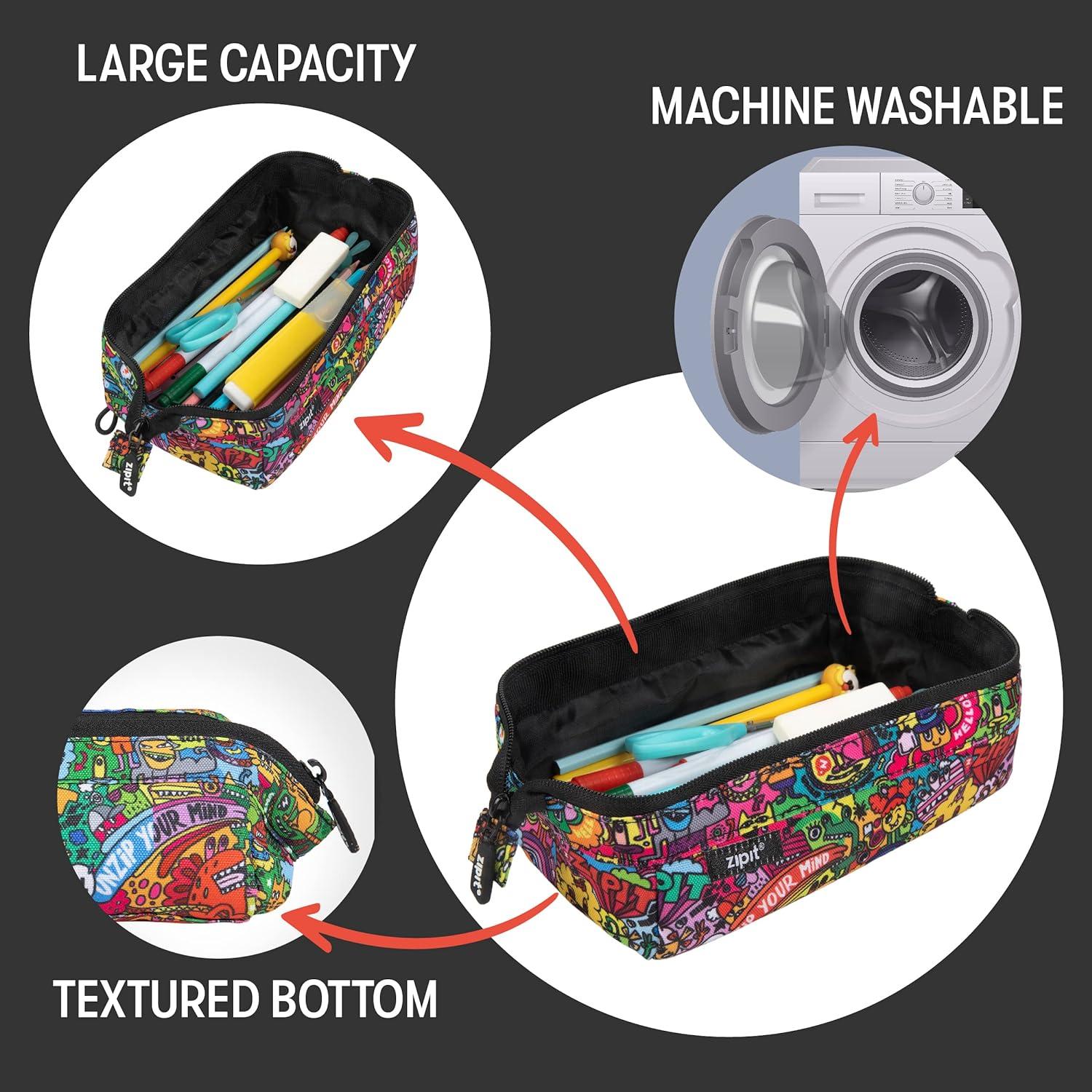 Estuche de Lápices ZIPIT Lenny Colorido Gran Capacidad