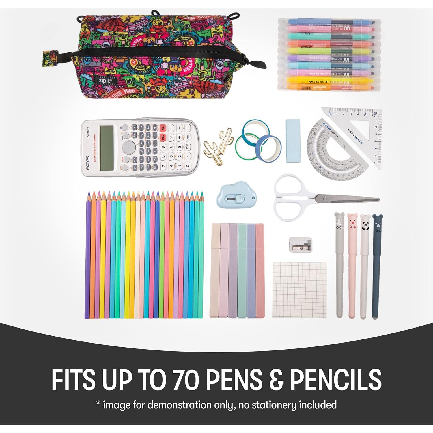 Estuche de Lápices ZIPIT Lenny Colorido Gran Capacidad