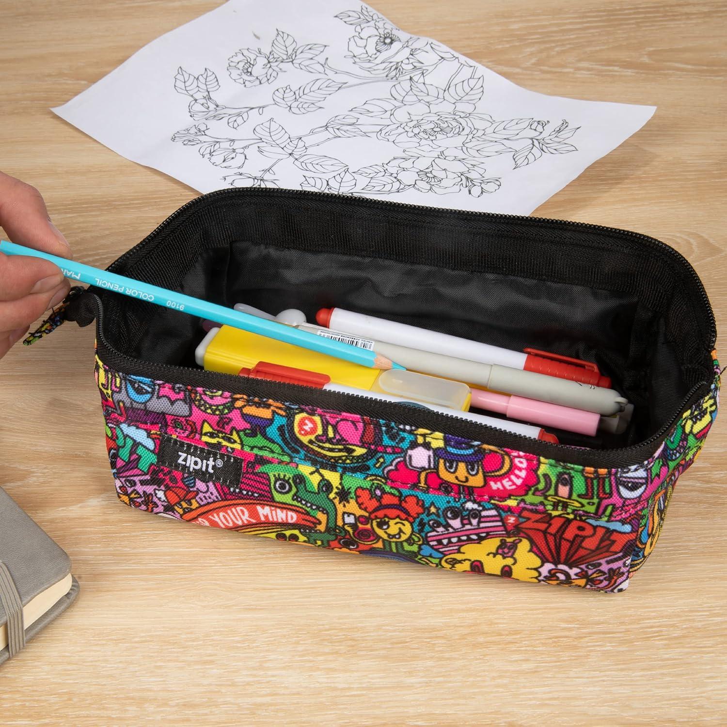 Estuche de Lápices ZIPIT Lenny Colorido Gran Capacidad