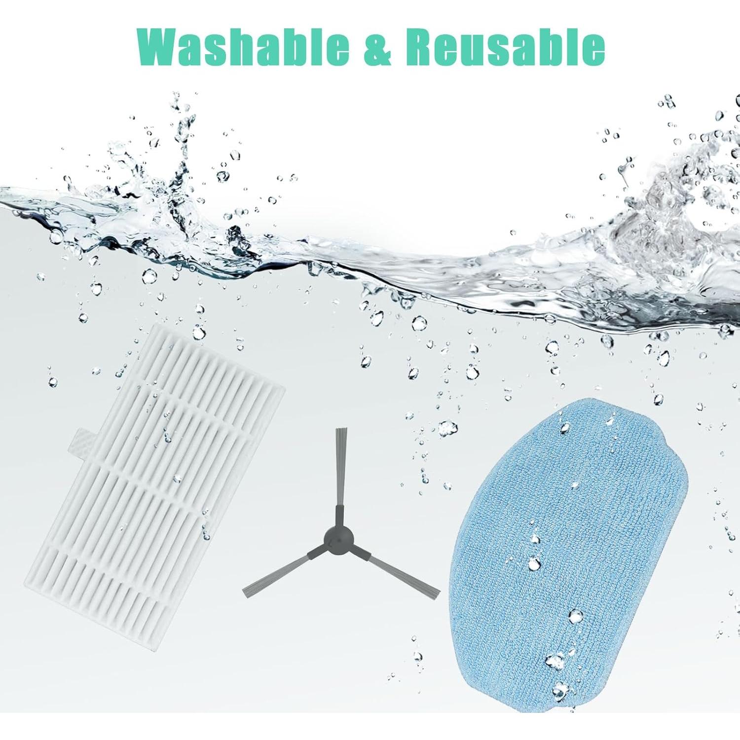 Kit de Accesorios Kingsea para Aspiradora BR150/BR151 - 4 Cepillos, 2 Filtros HEPA, 2 Paños de Mopa