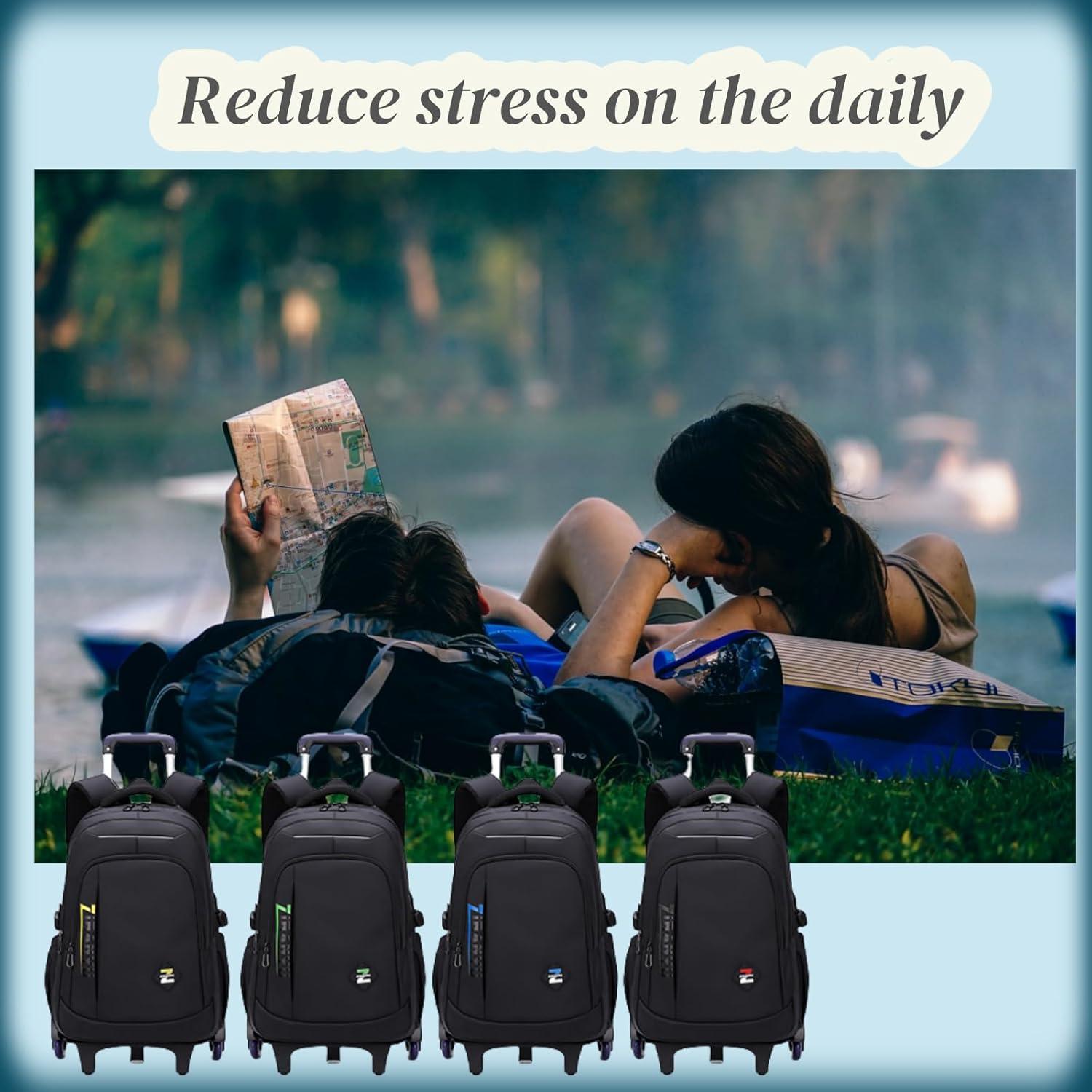 Mochila con Ruedas VIDOSCLA 33L para Niños Adolescentes