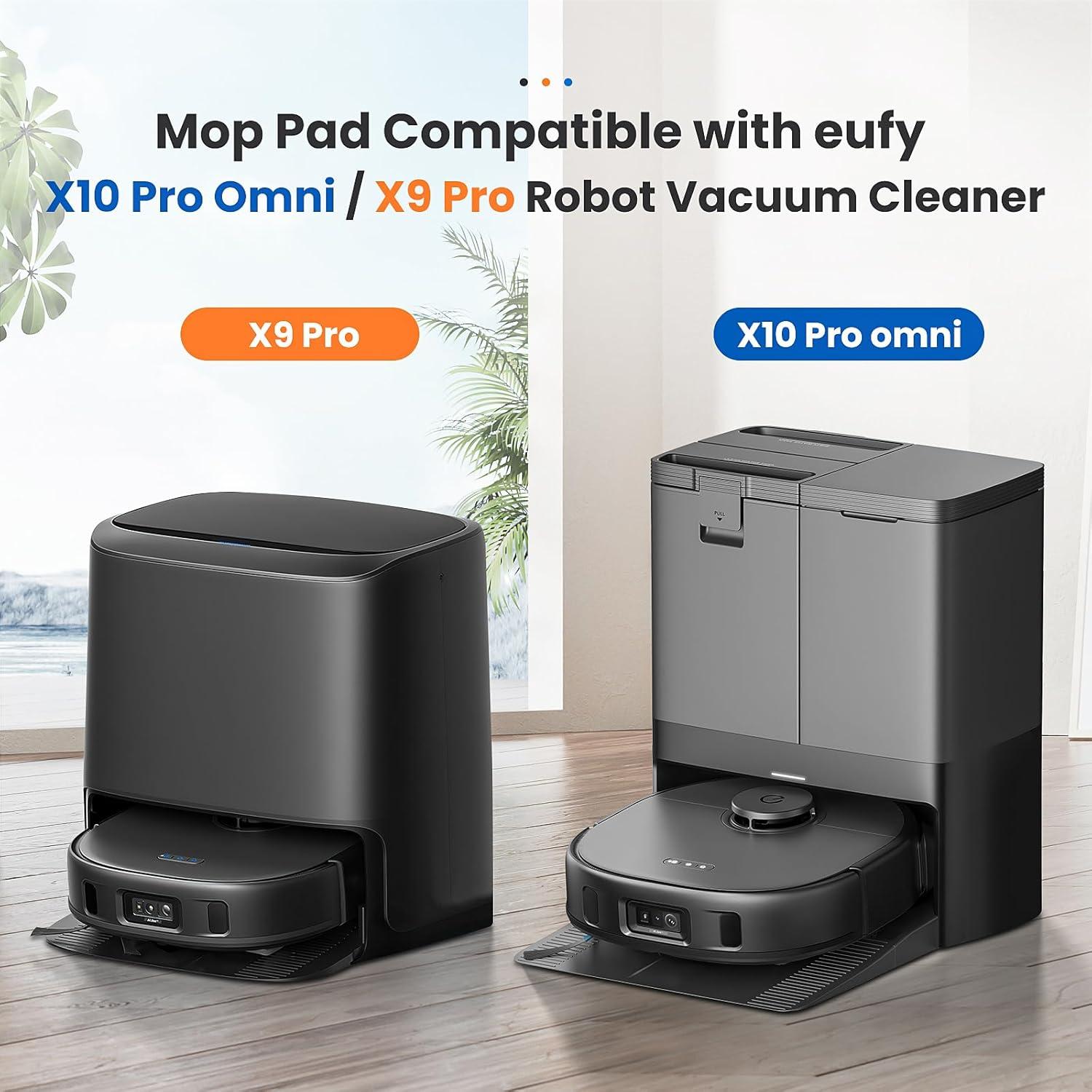 8 Almohadillas de Mopa AnDongo para Eufy X10 Pro Omni/X9 Pro