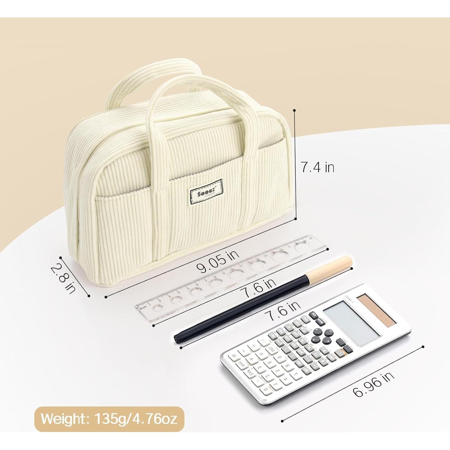 Estuche Grande Sooetz Negro con 5 Compartimentos