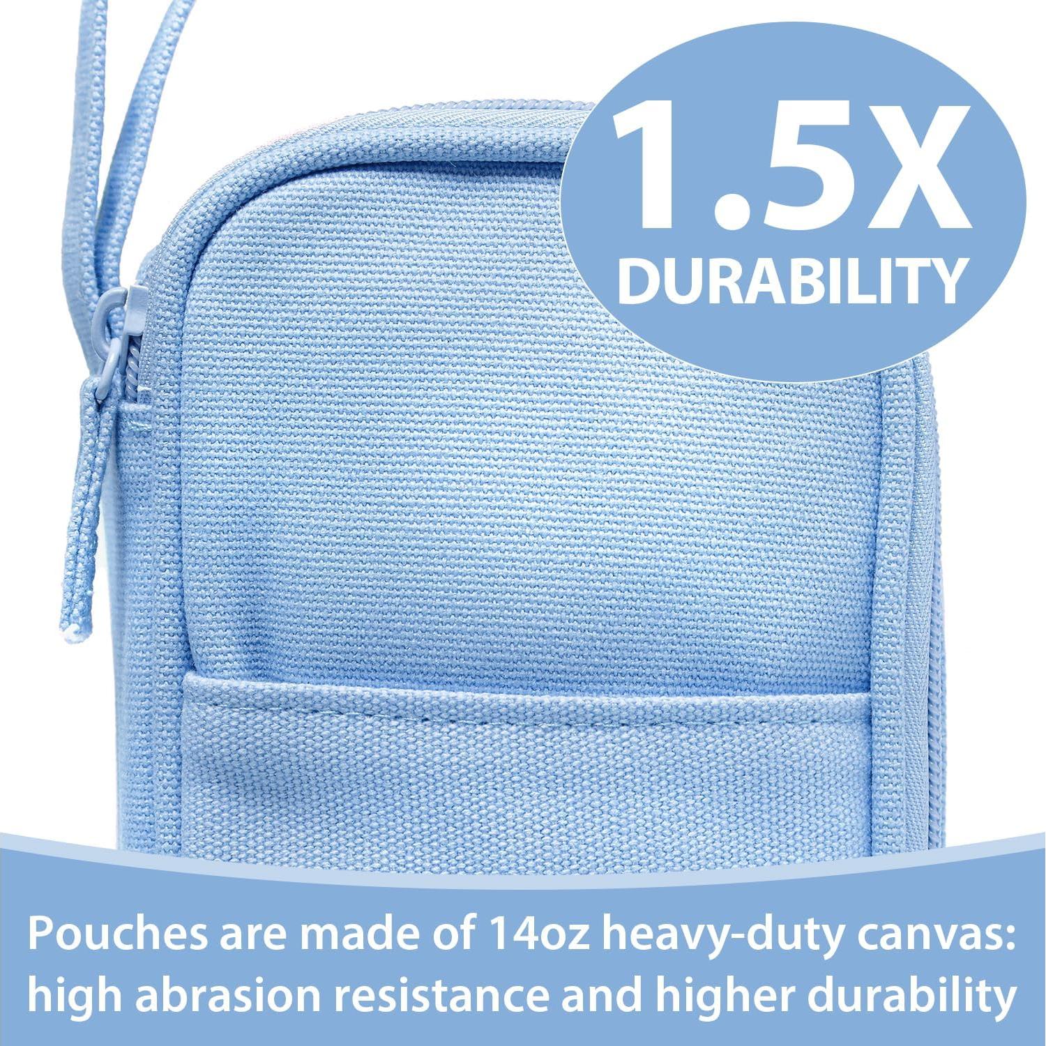 Funda de Lápices SPACEMATE Grande Lona Azul Claro 50-100 Lápices