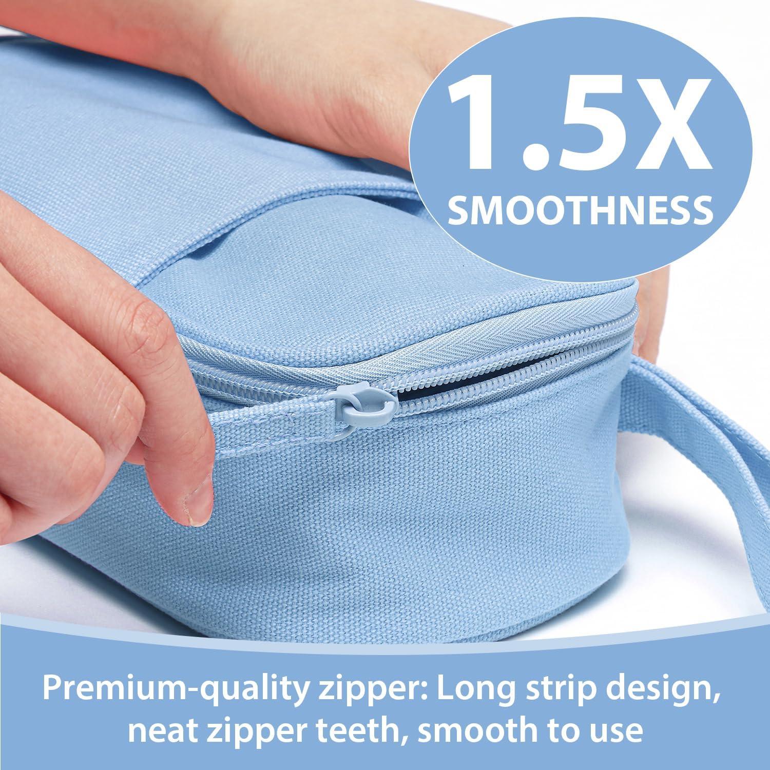 Funda de Lápices SPACEMATE Grande Lona Azul Claro 50-100 Lápices