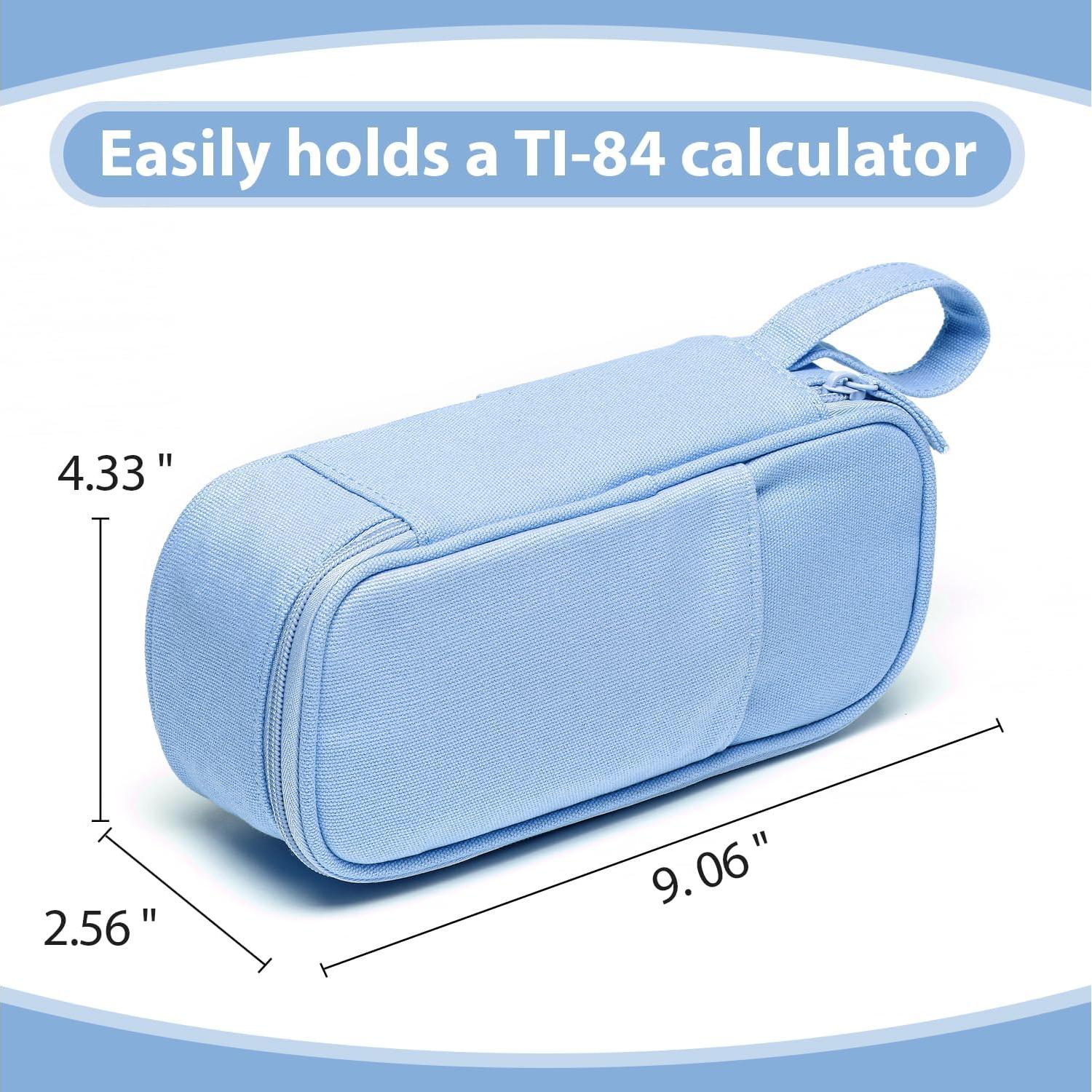 Funda de Lápices SPACEMATE Grande Lona Azul Claro 50-100 Lápices