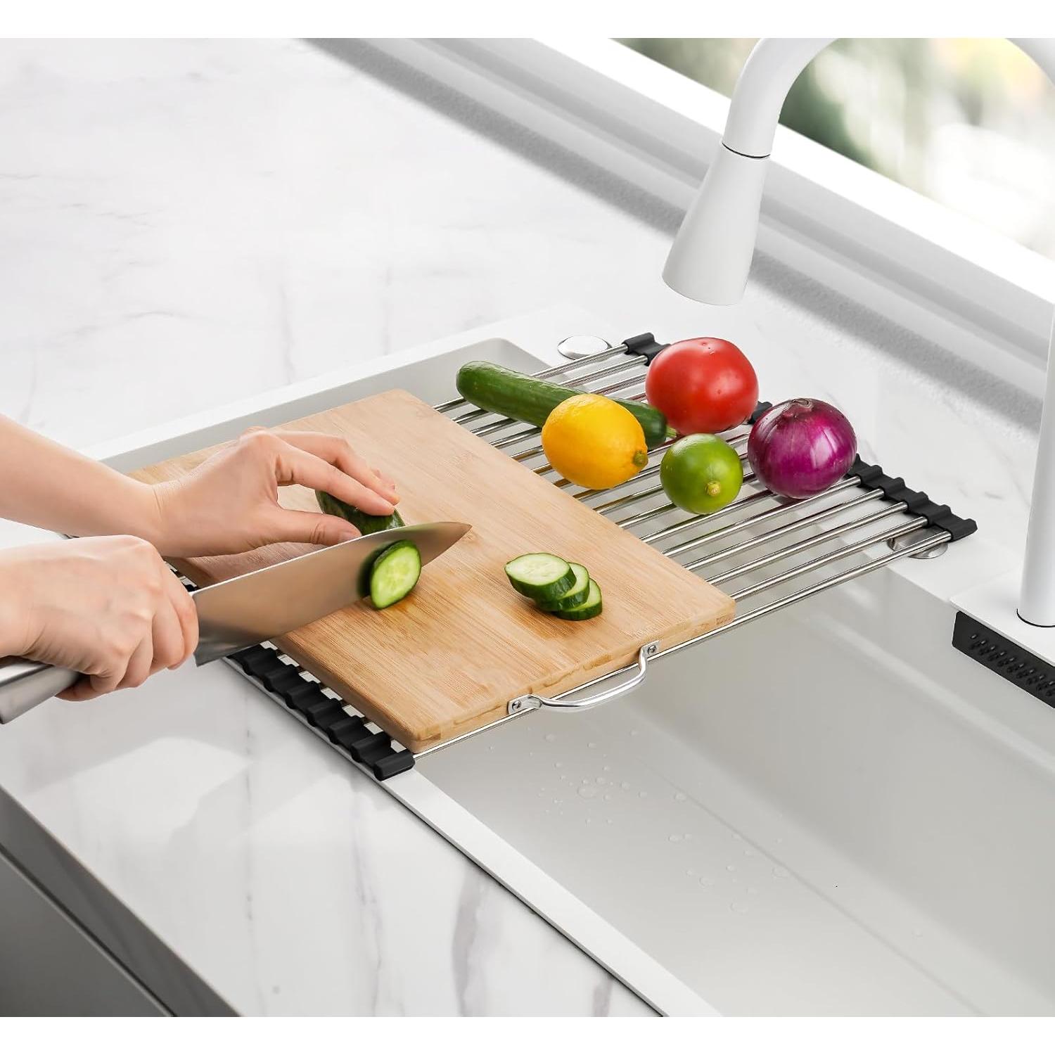 Estante de Secado Plegable Tomorotec 44.9x31.8cm Acero Inoxidable