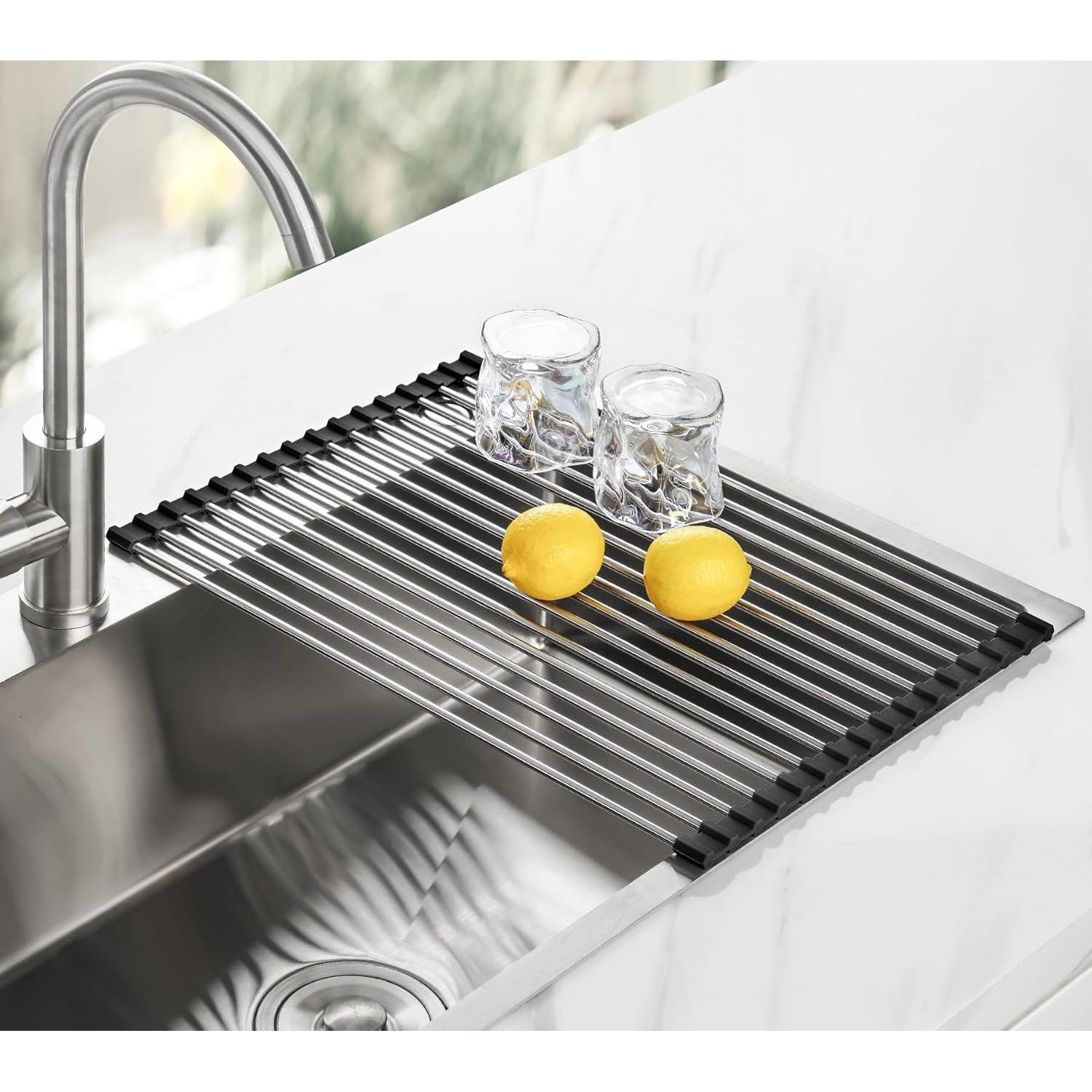 Estante de Secado Plegable Tomorotec 44.9x31.8cm Acero Inoxidable