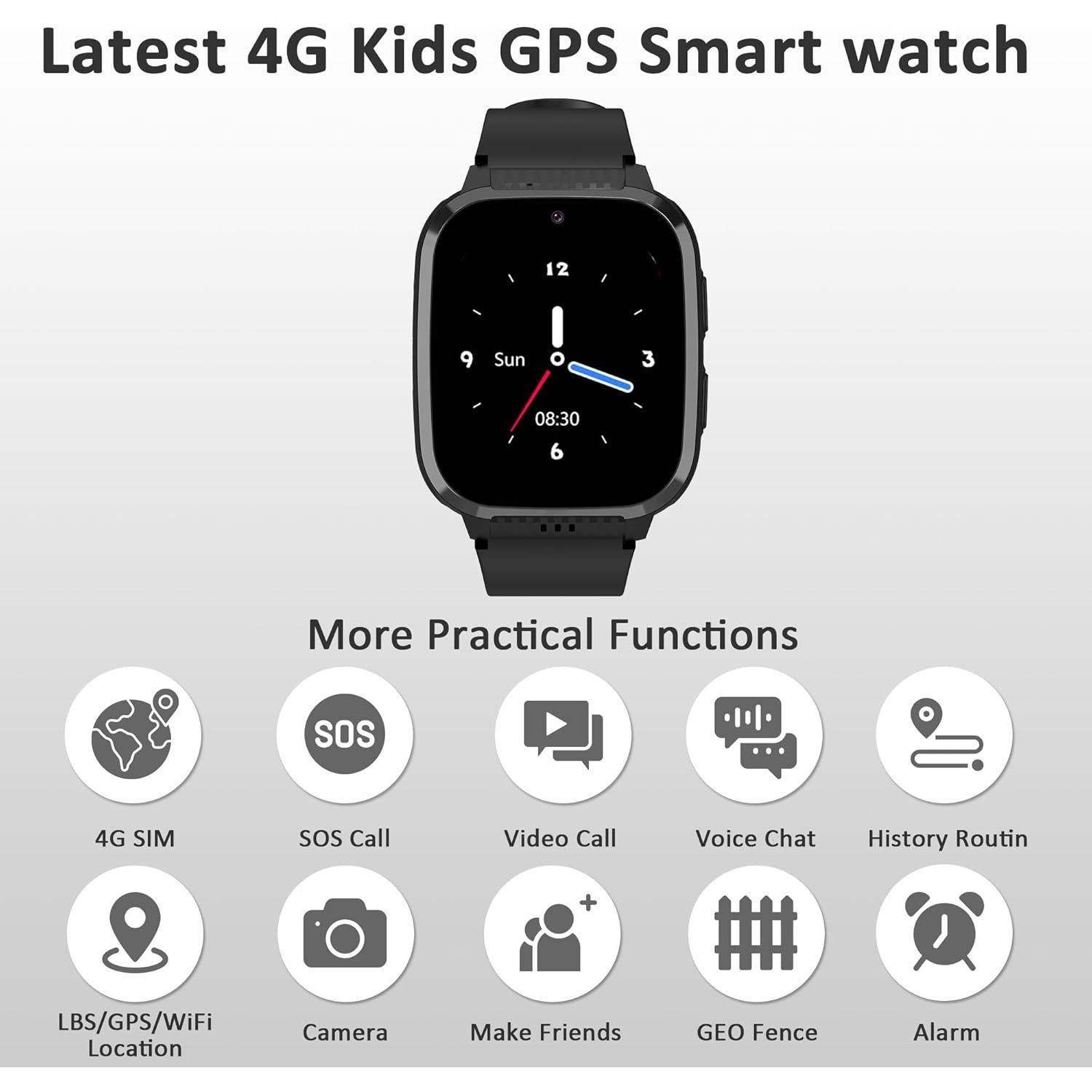 Reloj Inteligente 4G Citfis LT31 GPS para Niños Negro