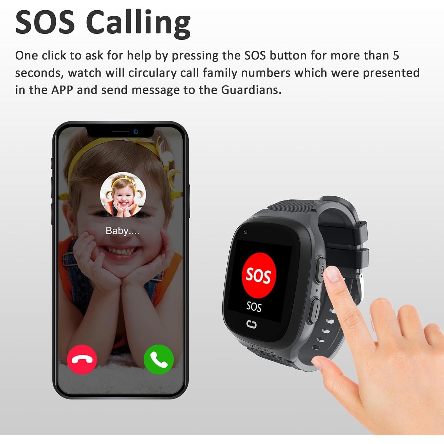 Reloj Inteligente 4G Citfis LT31 GPS para Niños Negro