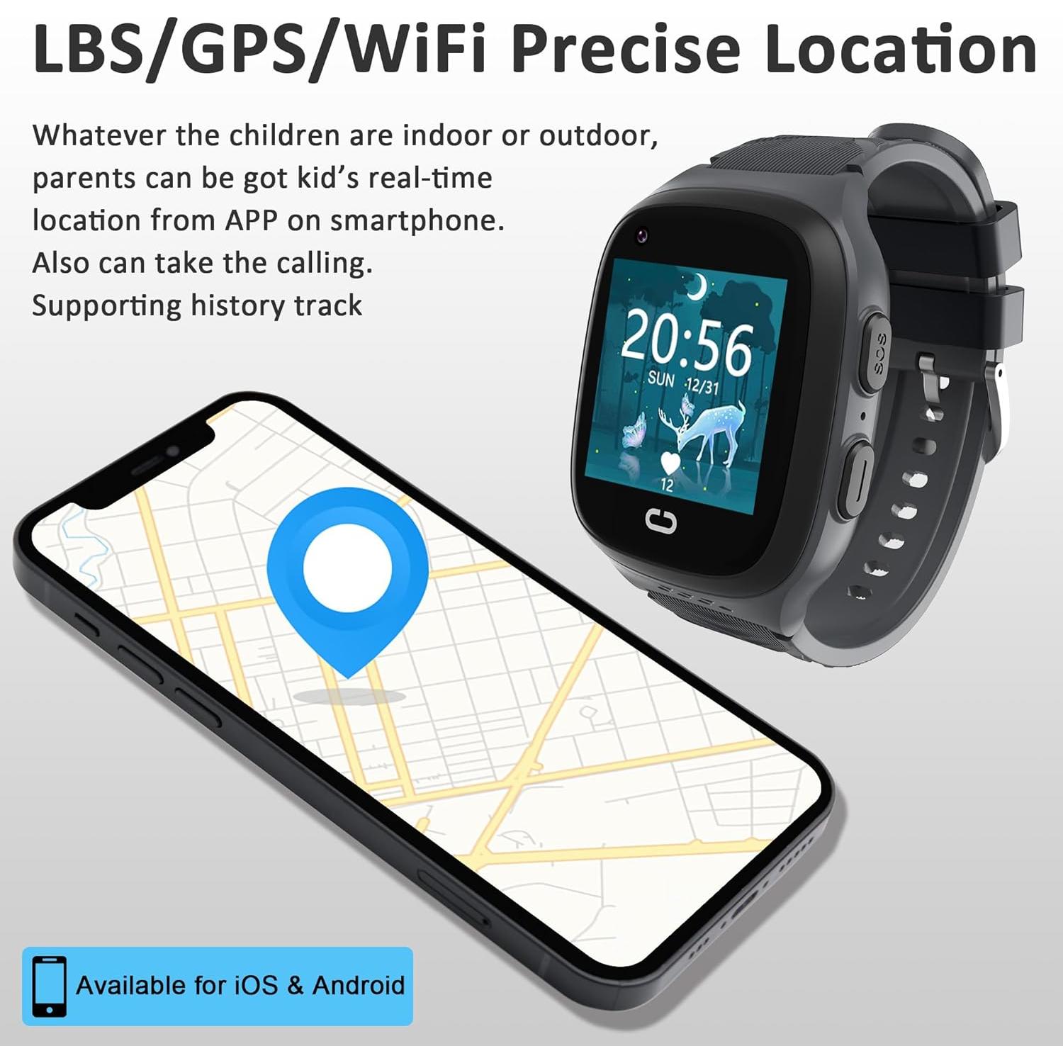 Reloj Inteligente 4G Citfis LT31 GPS para Niños Negro