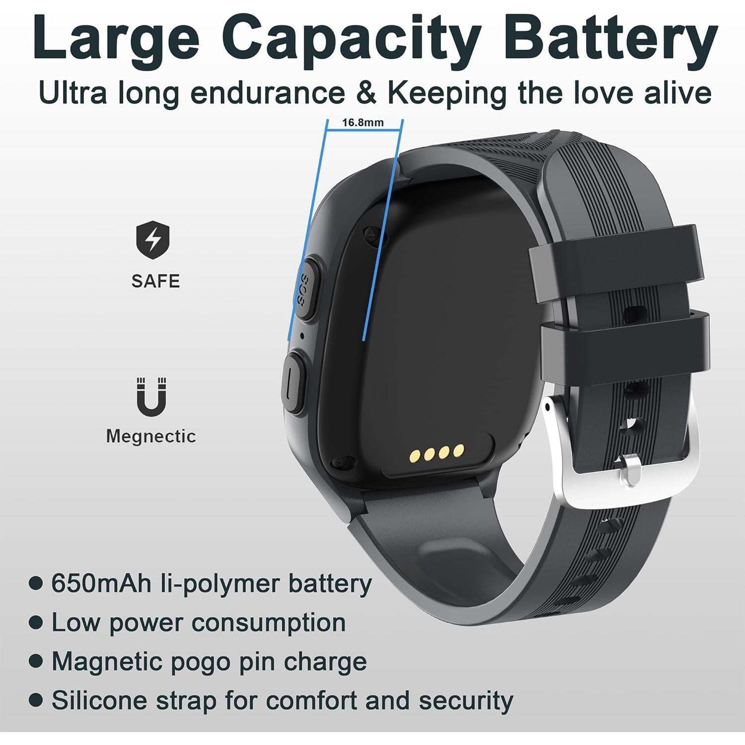 Reloj Inteligente 4G Citfis LT31 GPS para Niños Negro