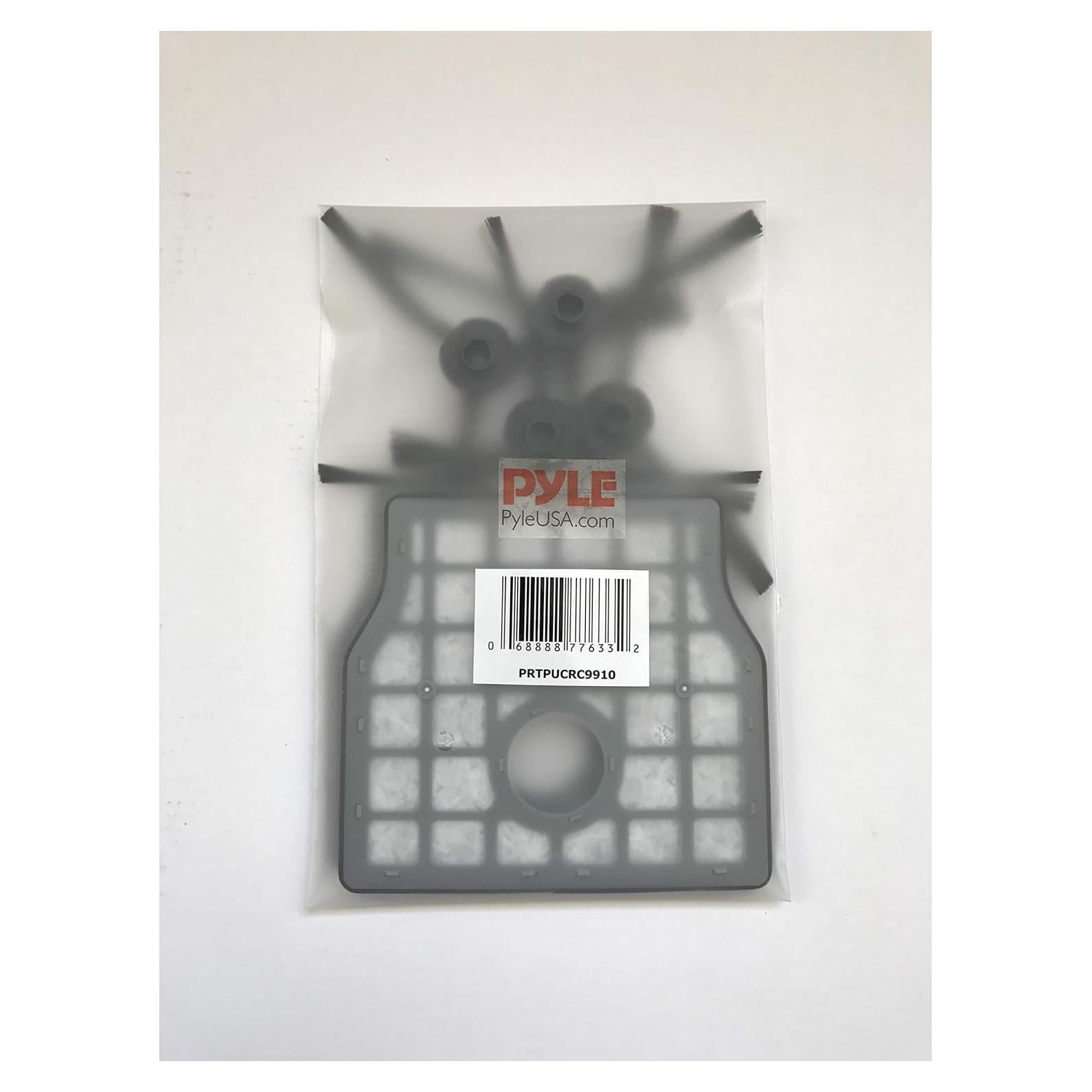 PureClean - (4) Replacement Rotating Side Brushes and (2) Replacement Air Filters - Robot Vacuum Cleaner Parts and Accessory Kit Compatible Only With PUCRC99 - PRTPUCRC9910