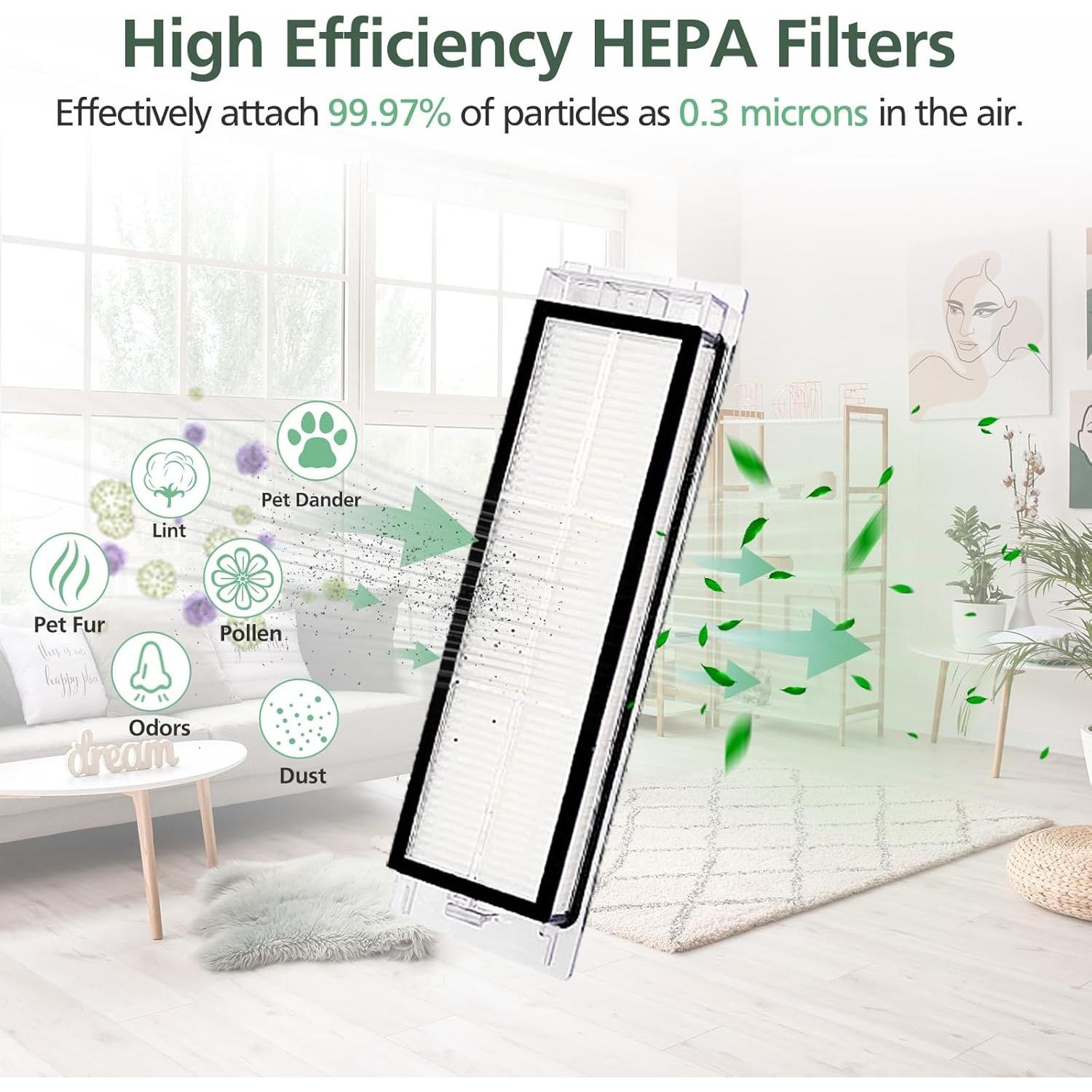 15 Piezas de Repuesto para Aspiradora Robot Q Revo - Accesorios