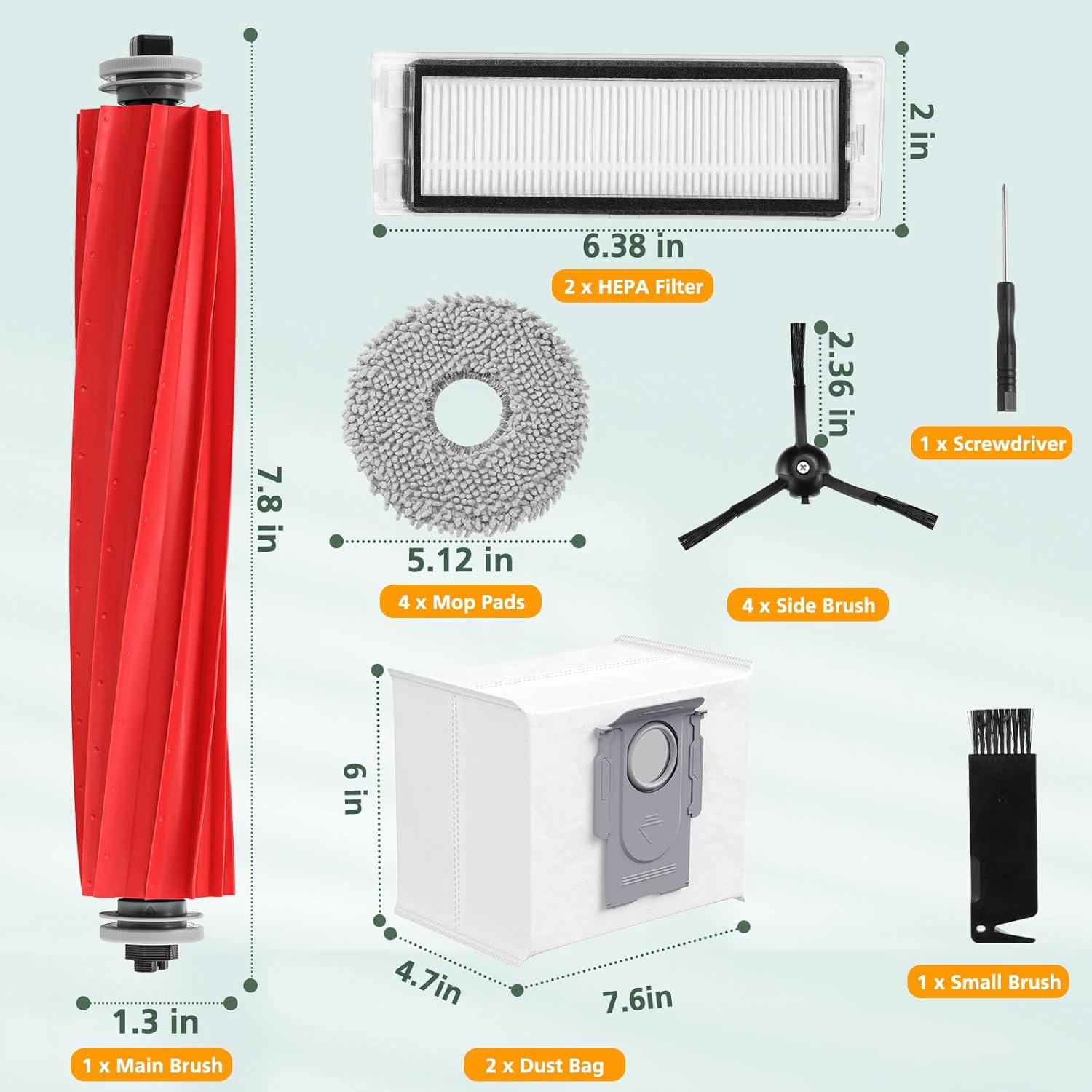 15 Piezas de Repuesto para Aspiradora Robot Q Revo - Accesorios